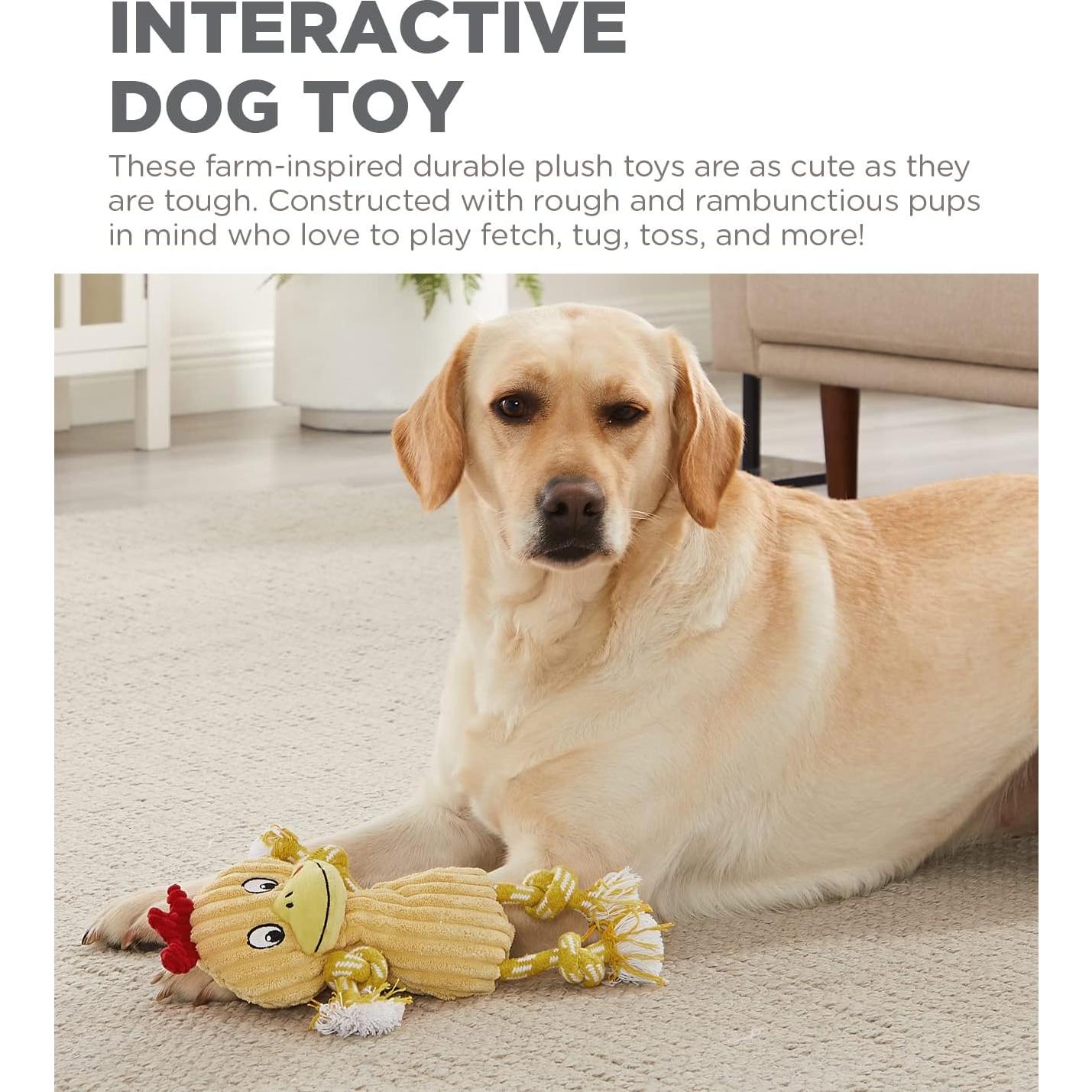 Juguete de Perro de Peluche Outward Hound Ranch Roperz Pollo