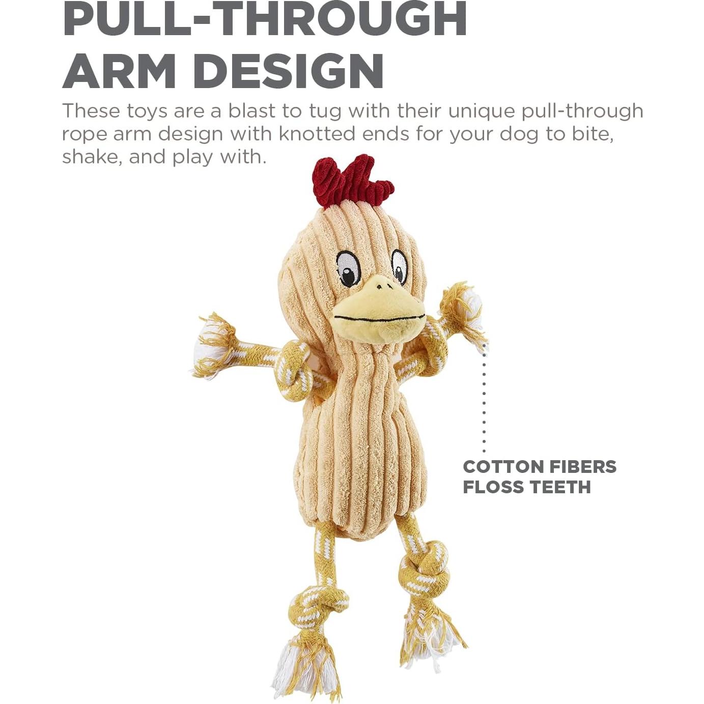 Juguete de Perro de Peluche Outward Hound Ranch Roperz Pollo