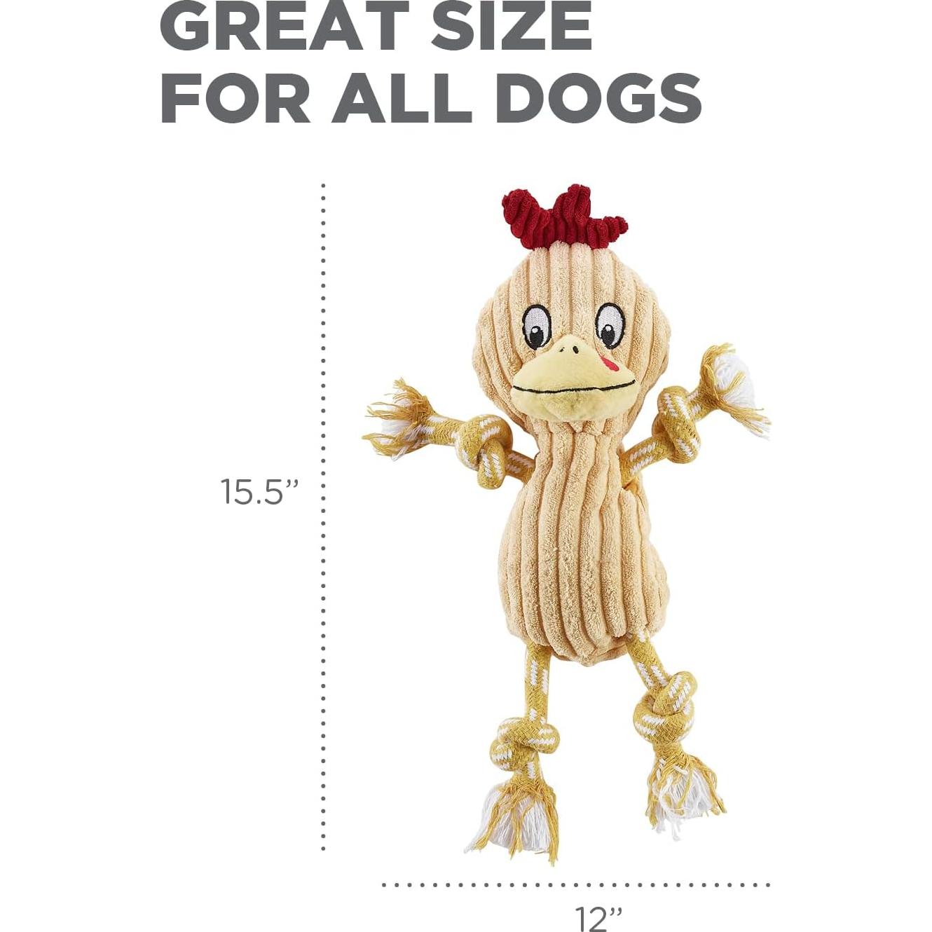 Juguete de Perro de Peluche Outward Hound Ranch Roperz Pollo