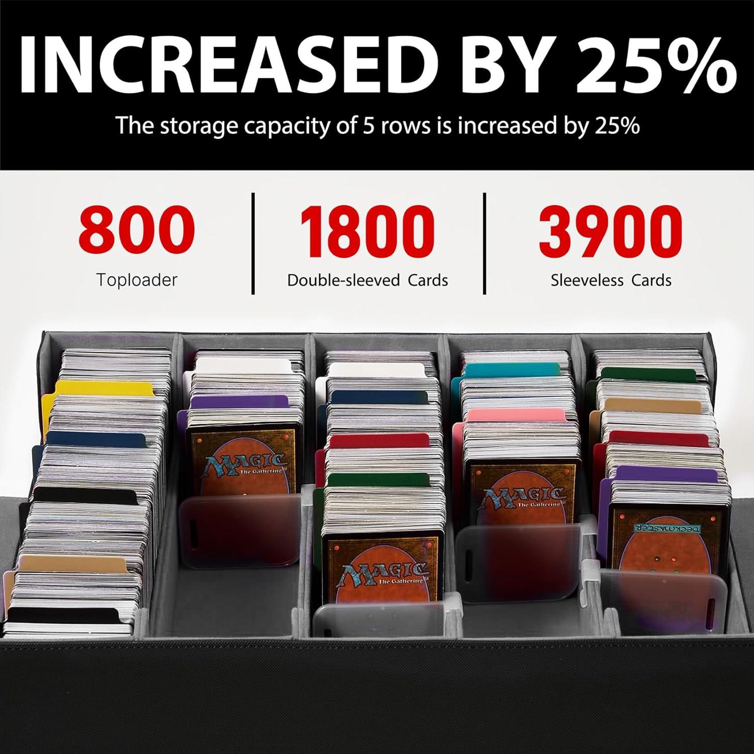 Caja de Almacenamiento de Cartas Scimi LK3800UP - 3900+ Cartas, Negro