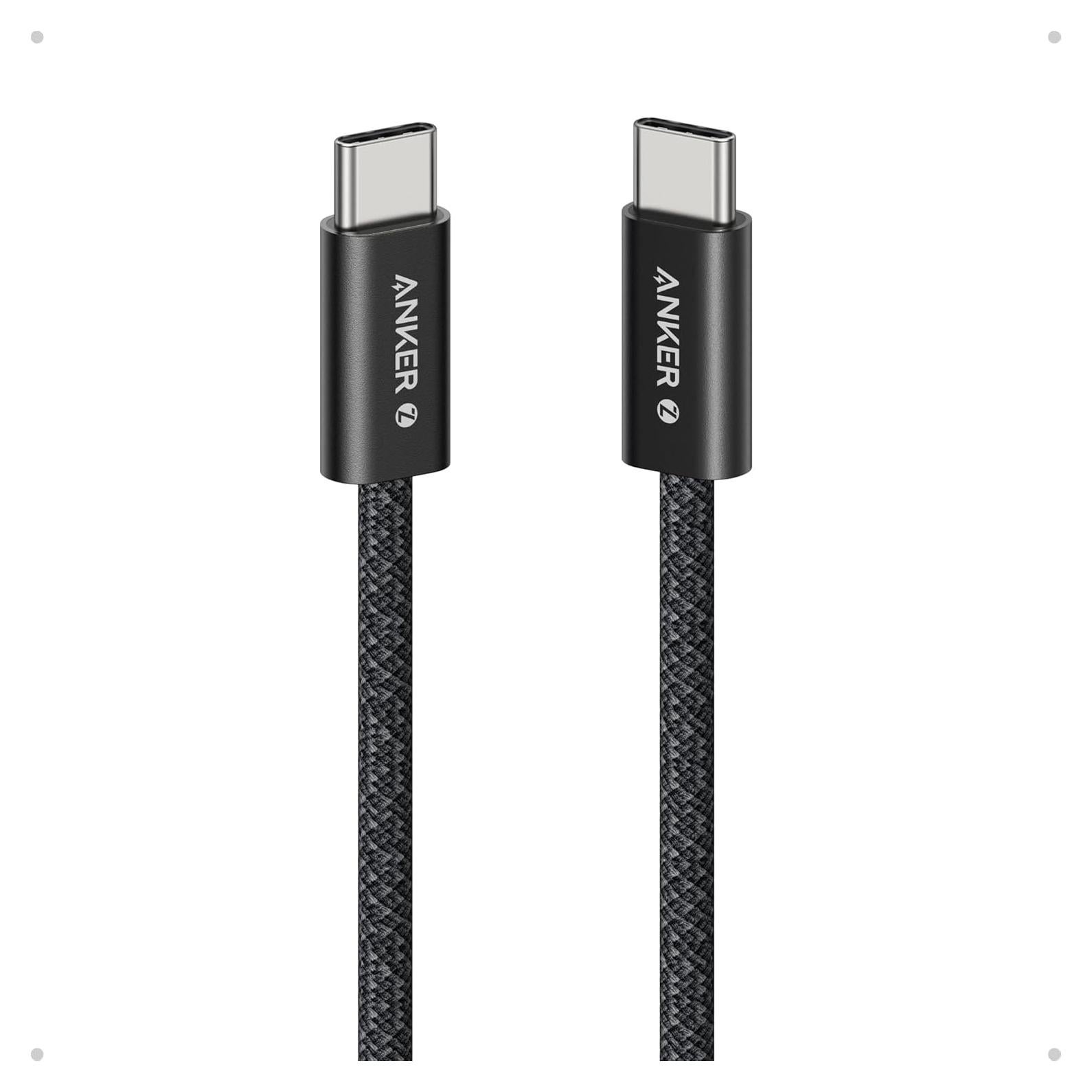 Cable USB-C a USB-C Anker Zolo 240W Trenzado 0.91m Negro