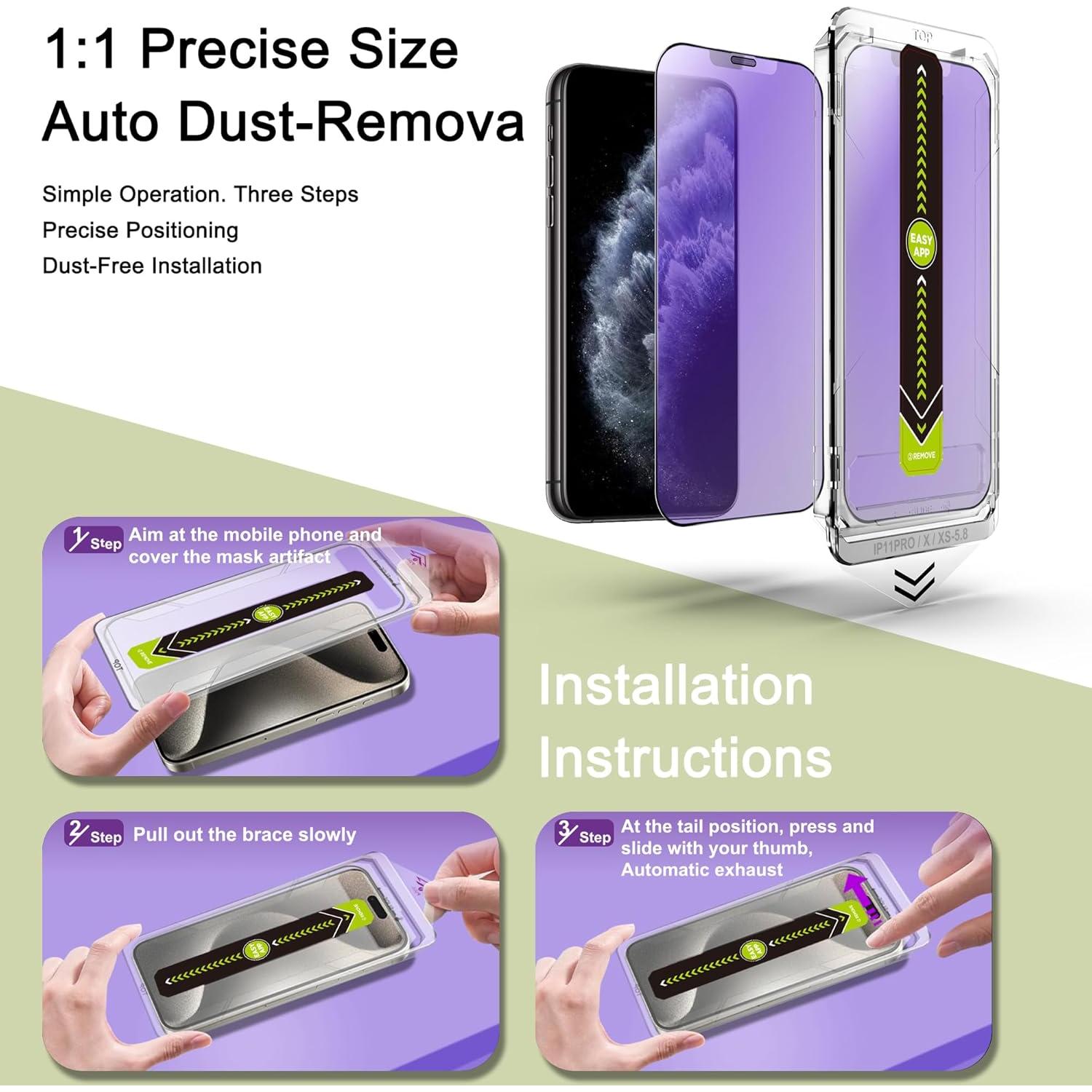 Protector de Pantalla Mate Anti Luz Azul SY SHANGYAN 2-Pack