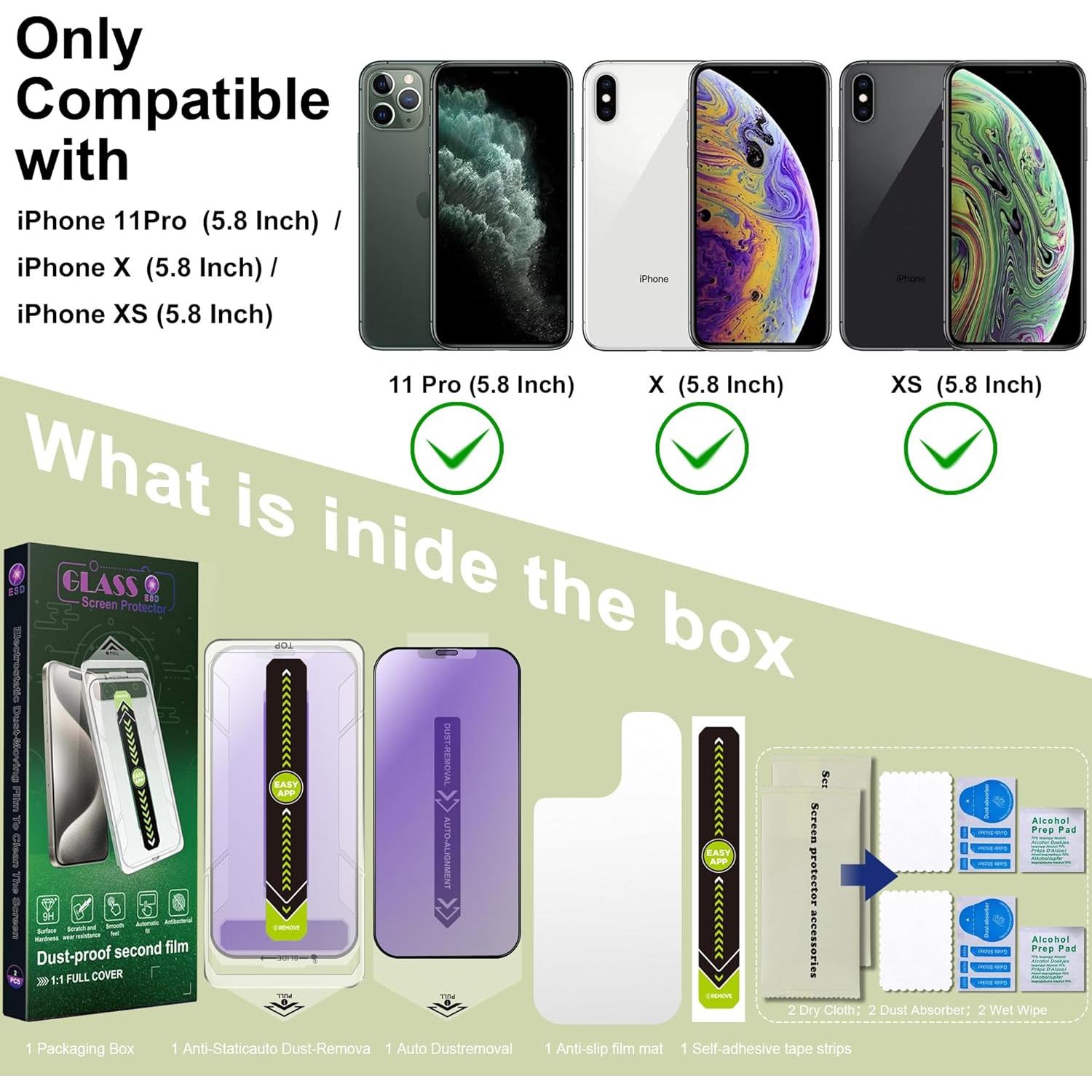 Protector de Pantalla Mate Anti Luz Azul SY SHANGYAN 2-Pack