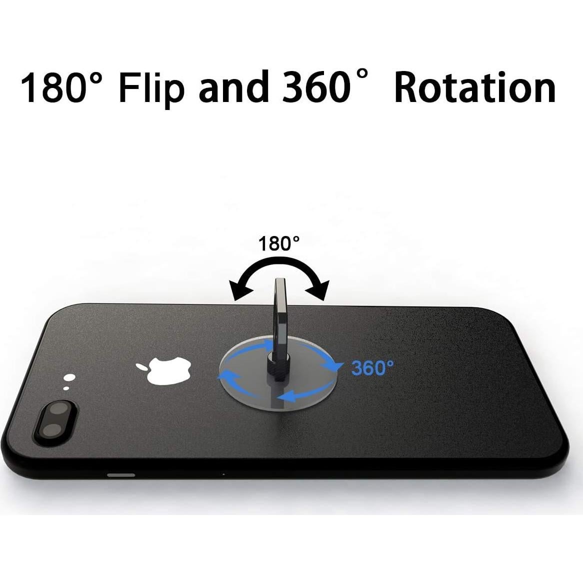 Soporte de Anillo para Teléfono Tomorotec Negro 360° Rotación