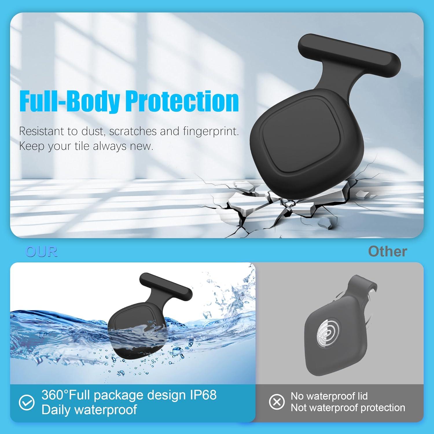 Funda de Silicona LAKSDIURT para Tile Mate 2024 - Impermeable