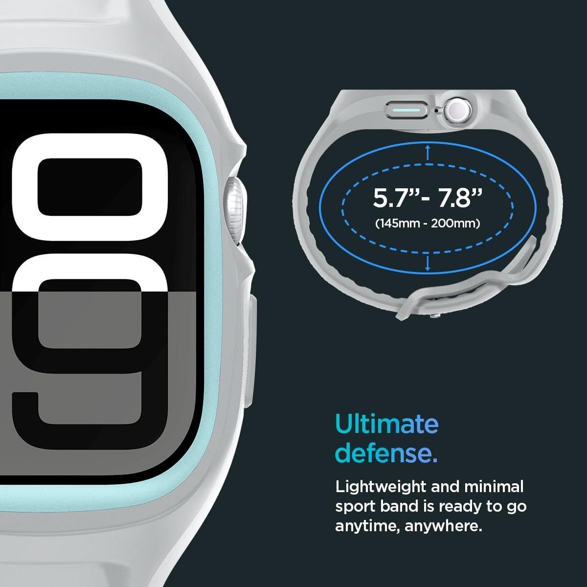 Correa Deportiva Spigen para Apple Watch 10 46mm - Gris