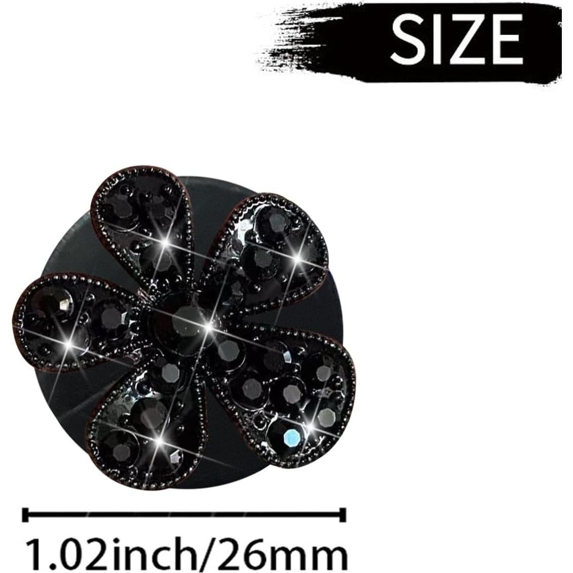 Clip de Perfume para Coche Jowxsx 4 Pcs Diseño Mariposa Negro