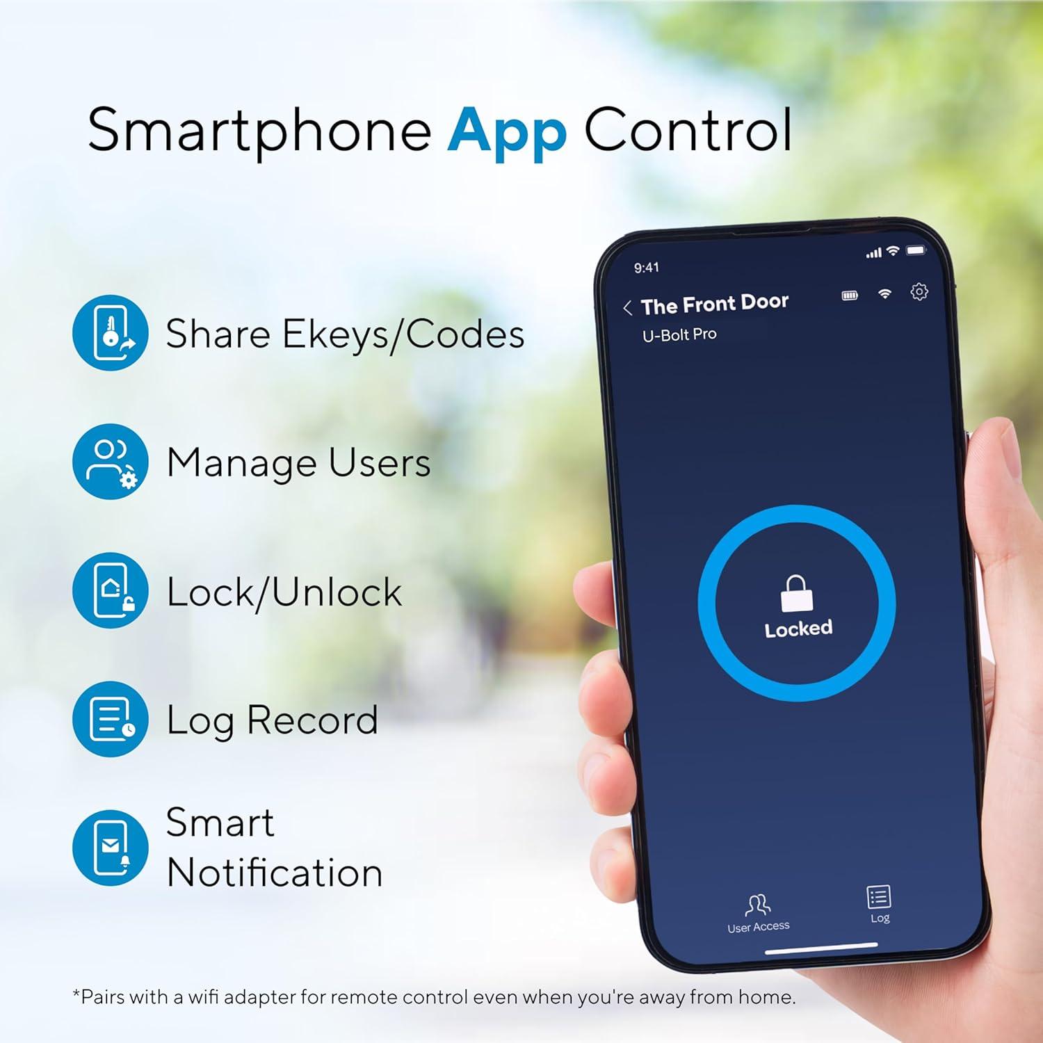 Cerradura Inteligente ULTRALOQ U-Bolt Pro, Huella Dactilar y App