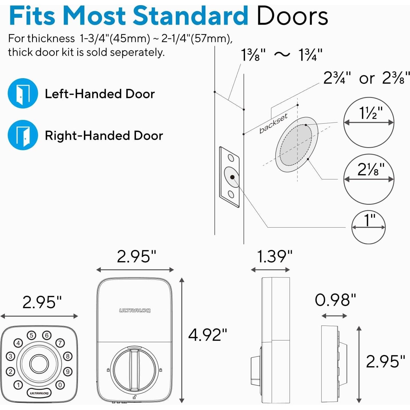 Cerradura Inteligente ULTRALOQ U-Bolt Pro, Huella Dactilar y App