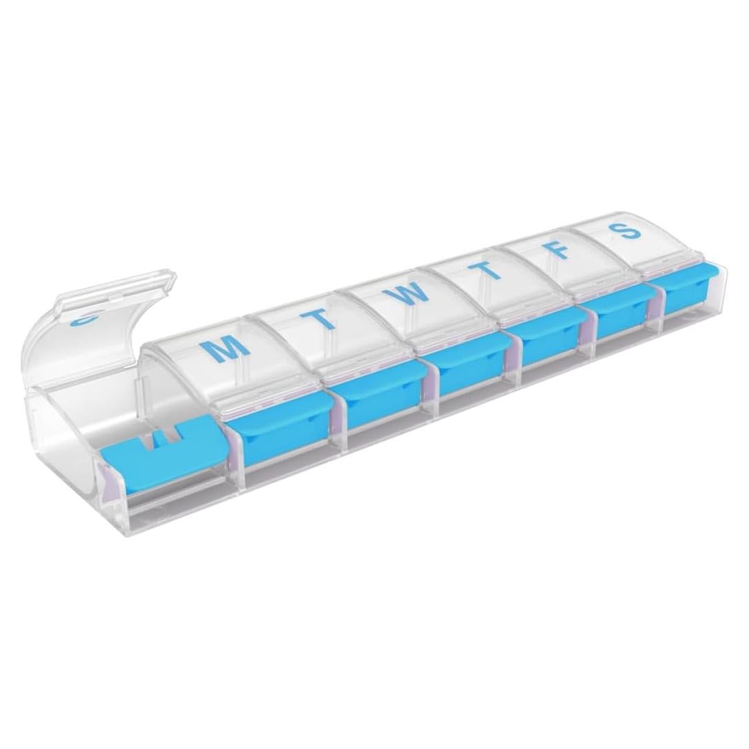 Organizador de Pastillas Semanal EZY DOSE XXL Azul 7 Días