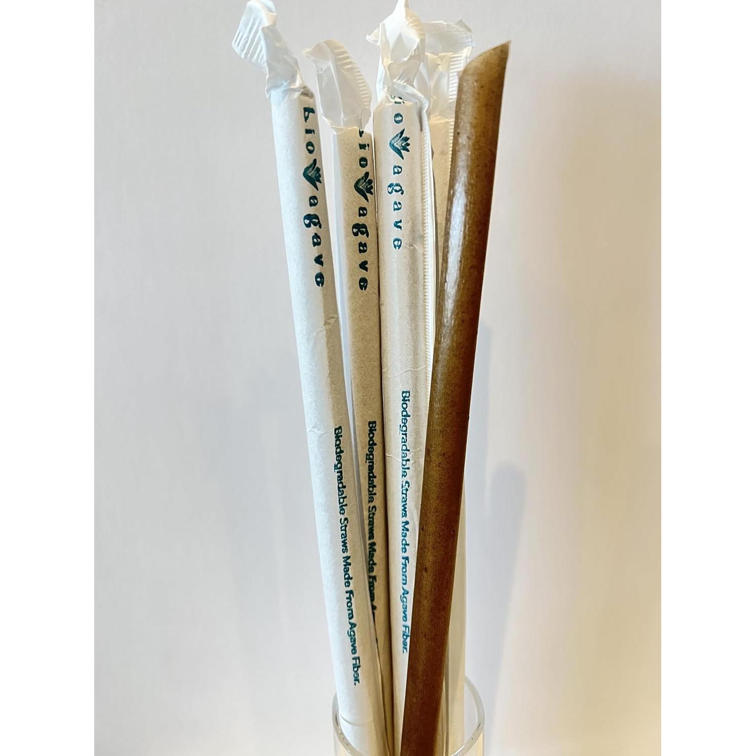 Pajitas Biodegradables 23cm x 10mm BIO AGAVE - 800 Pcs