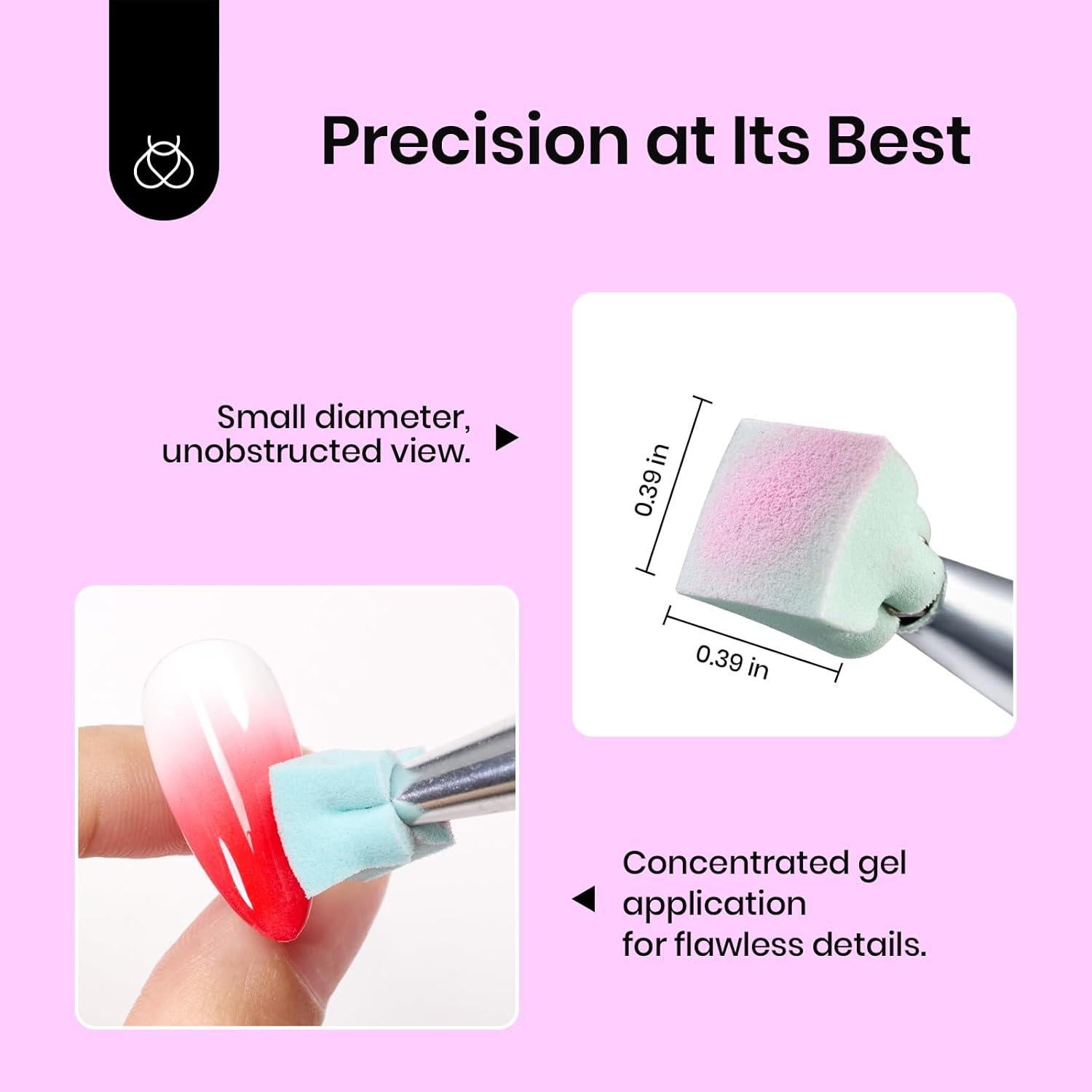 Esponjas de Uñas Ombre 150 Pcs Gelab Cosmetics