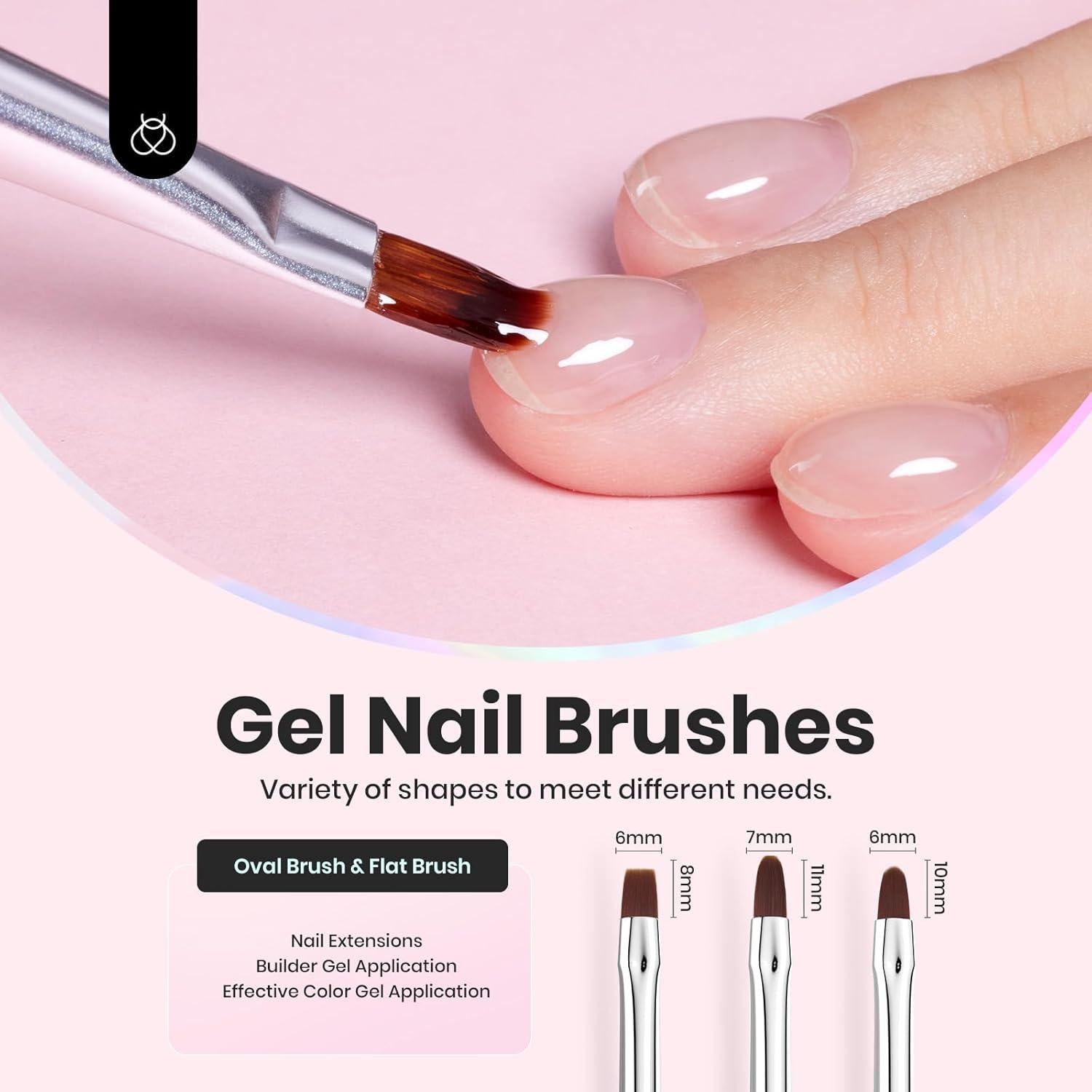 Juego de 7 Pinceles de Arte de Uñas Beetles - Manicura DIY