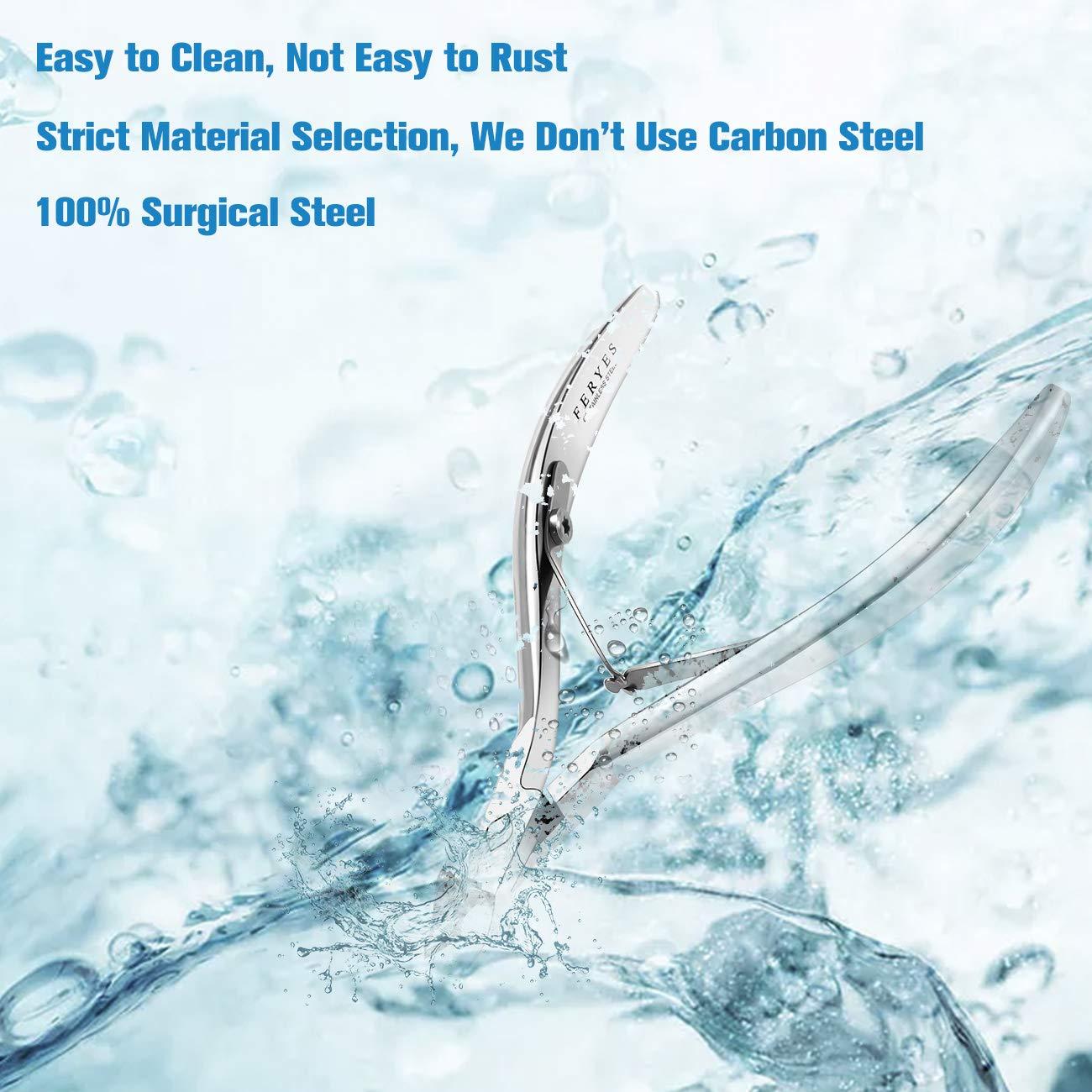 Cortador de Cutículas FERYES Acero Inoxidable 6mm Plata