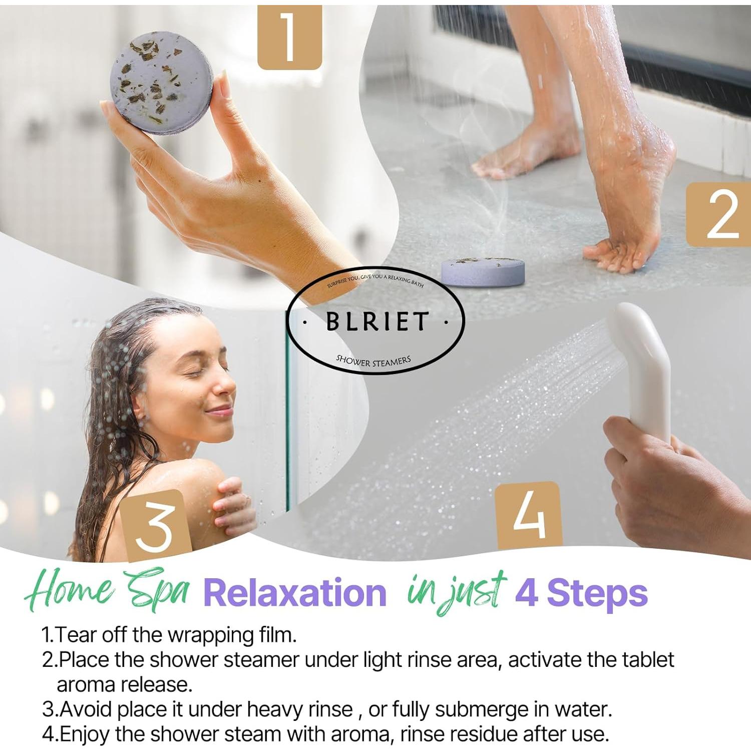 Bolsitas de Vapor de Ducha Aromaterapia BLRIET 8 Piezas