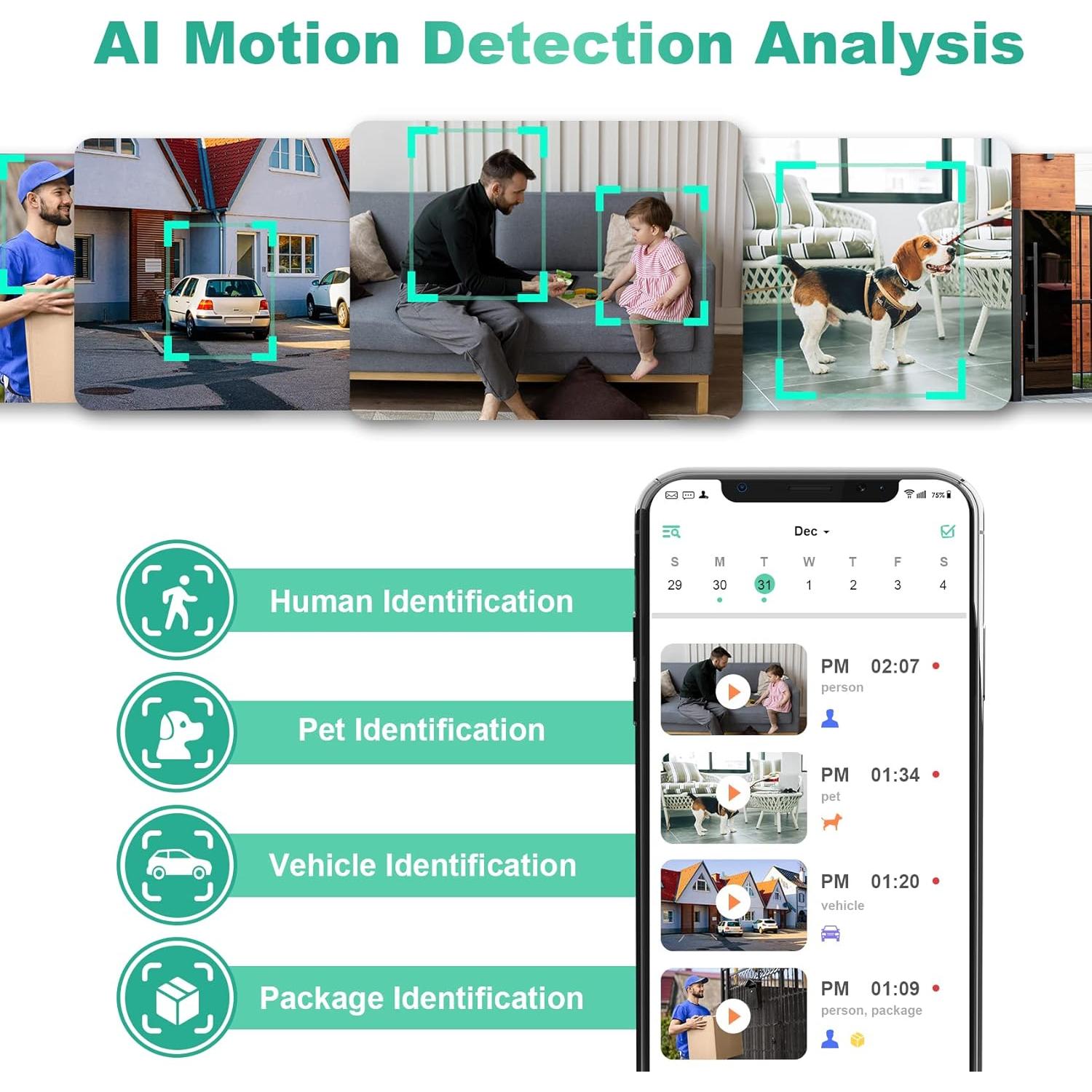 Cámara de Seguridad Inalámbrica VISION WELL CG6S 2K IP65