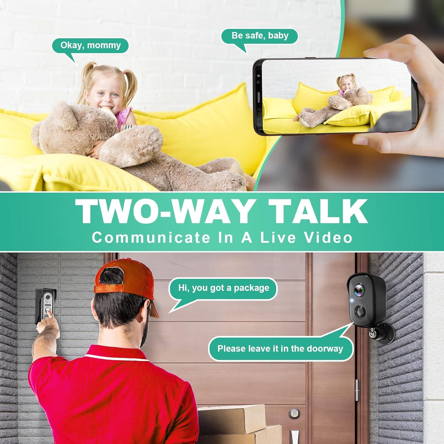 Cámara de Seguridad Inalámbrica VISION WELL CG6S 2K IP65