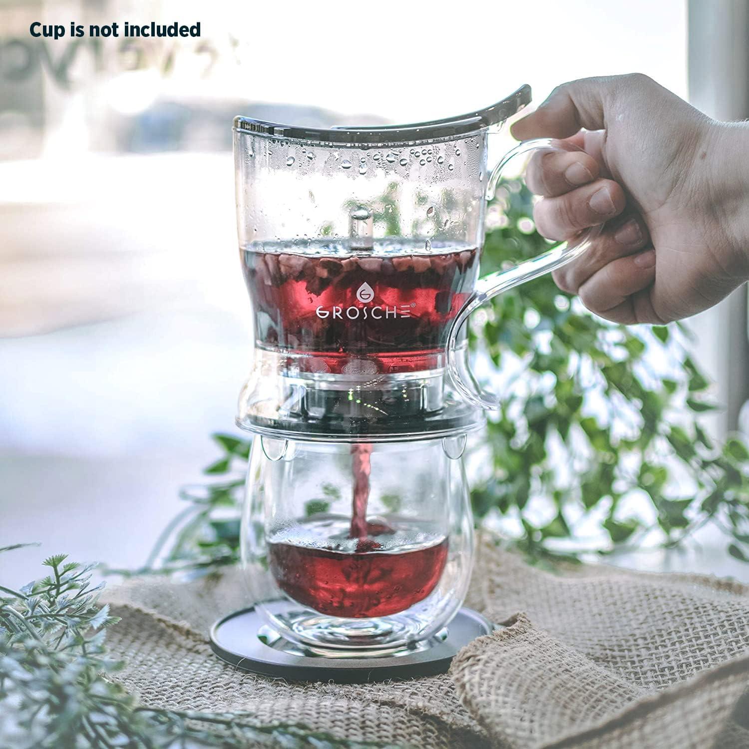 Tetera Infusor de Té GROSCHE Aberdeen 525 ml Libre de BPA Negro