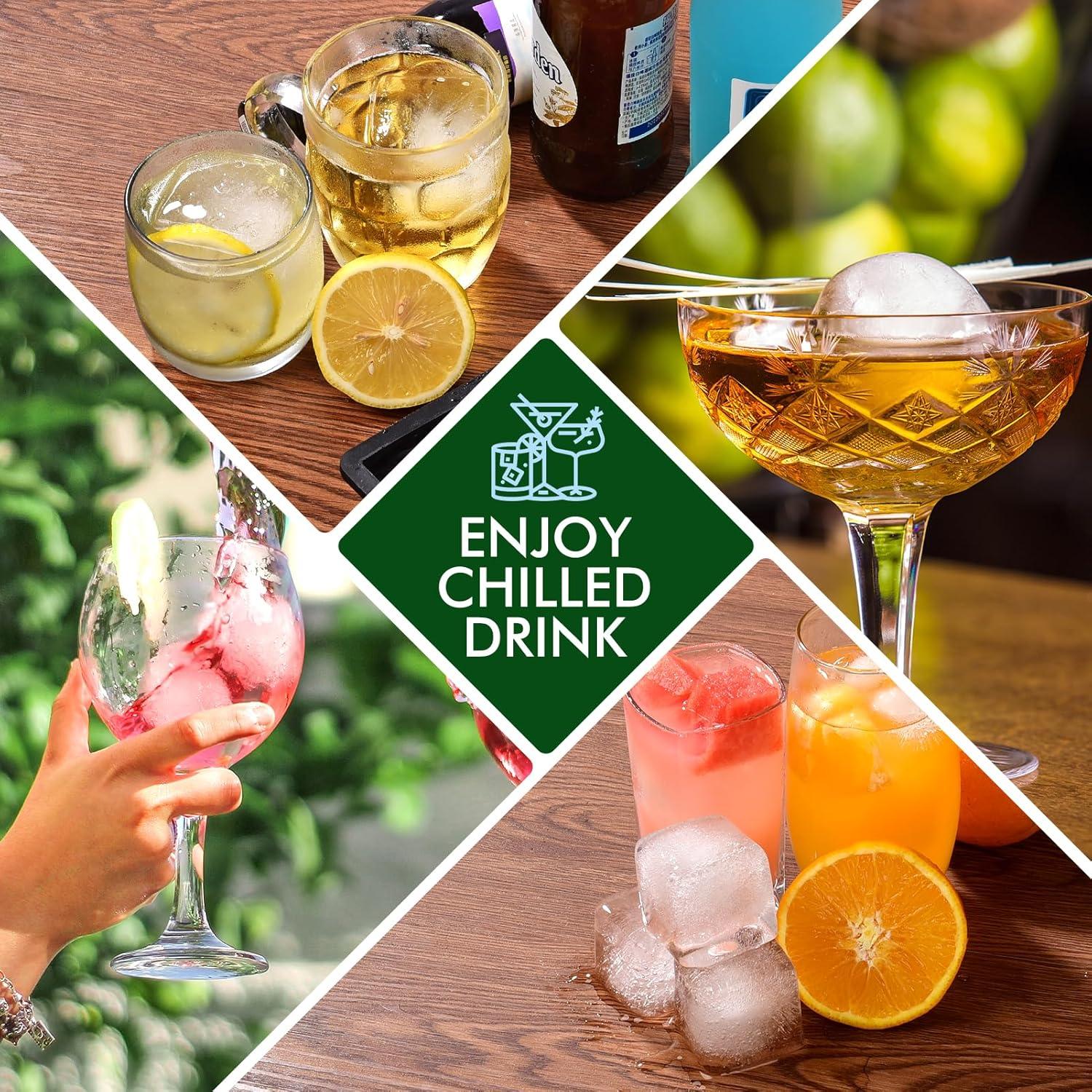 Bandeja de Hielo SLGOL con Tapa - 12 Cubos Grandes de Silicona