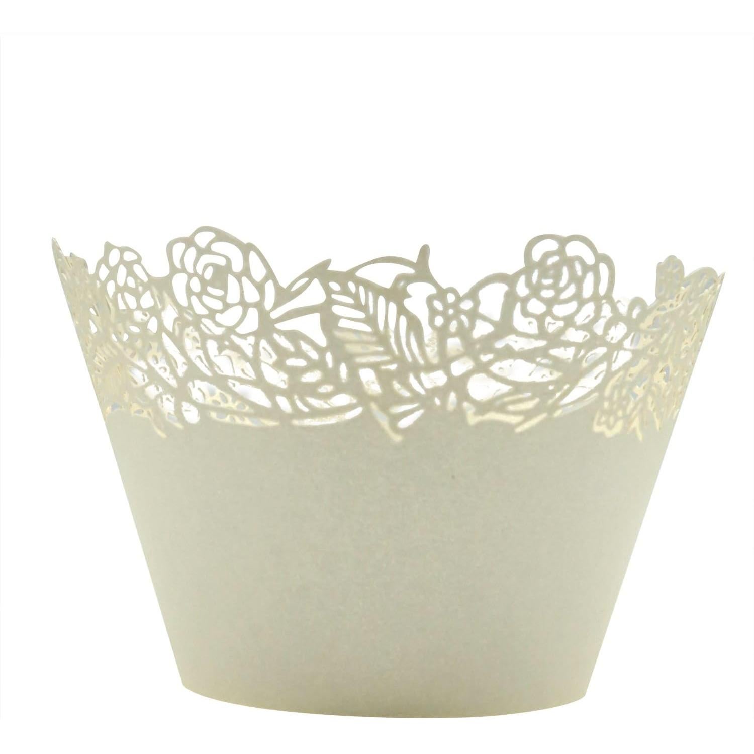 Paquete de 50 Fundas para Cupcakes Beige KEIVA - Decoración Elegante