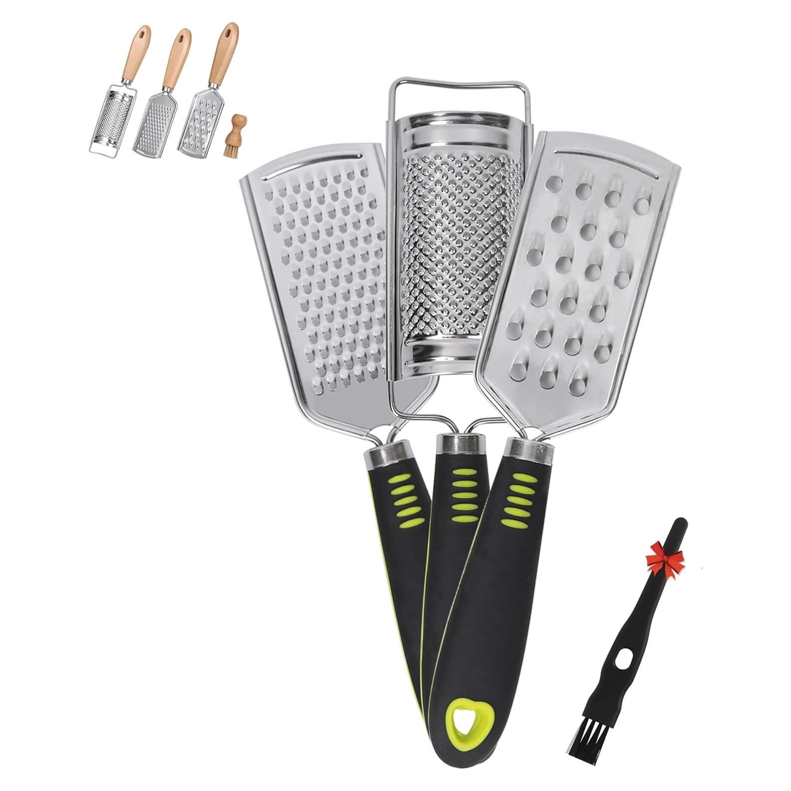 Juego de Ralladores de Mano Beardo Decor - Acero Inoxidable 3 Piezas