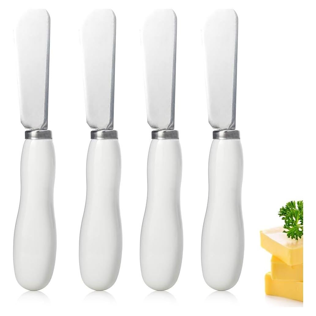 Cuchillos para Mantequilla AISBUGUR 4Pack Acero Inoxidable 13.2 cm