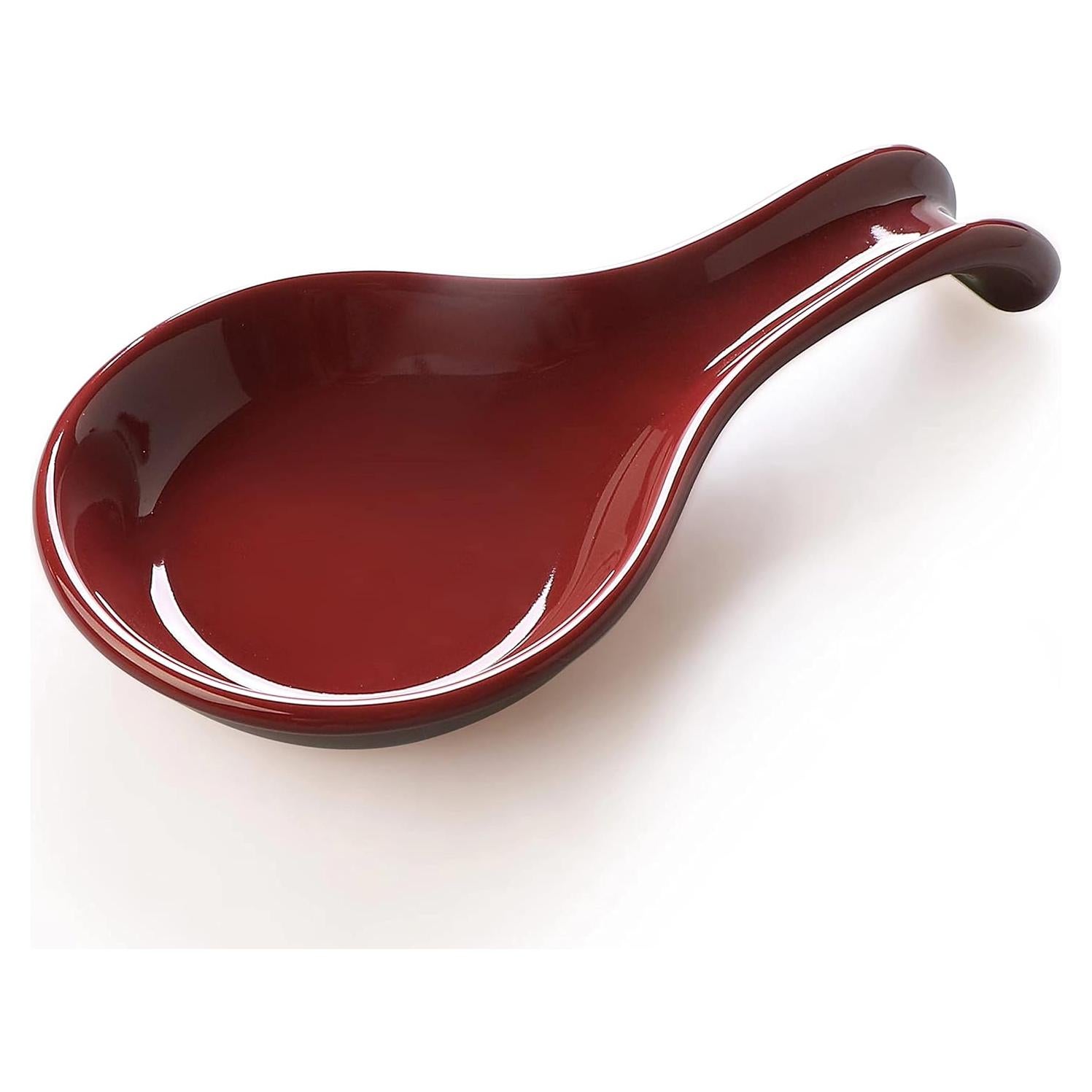 Soporte de Cuchara de Cerámica ONEMORE Grande Rojo