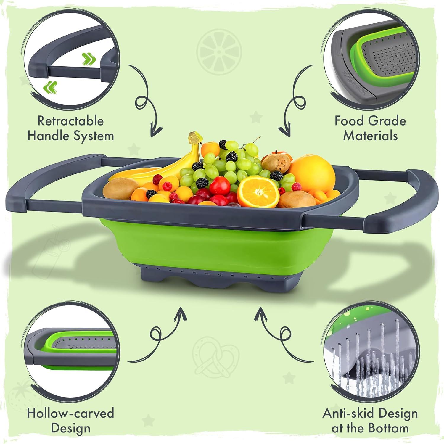 Colador Plegable de Silicona Trendsettings 26.9x24.1cm