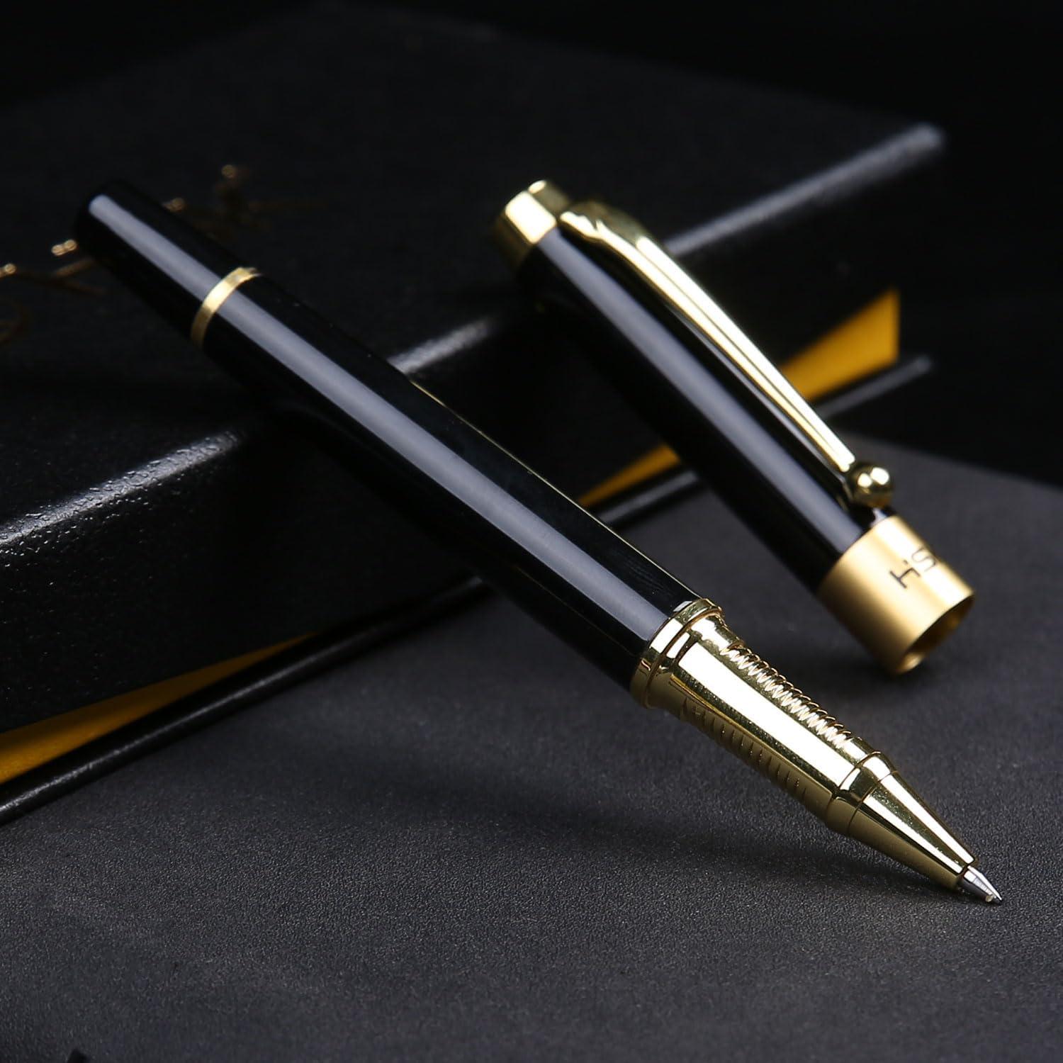 Bolígrafos HSK de lujo con recarga negra 0.5mm - Set regalo