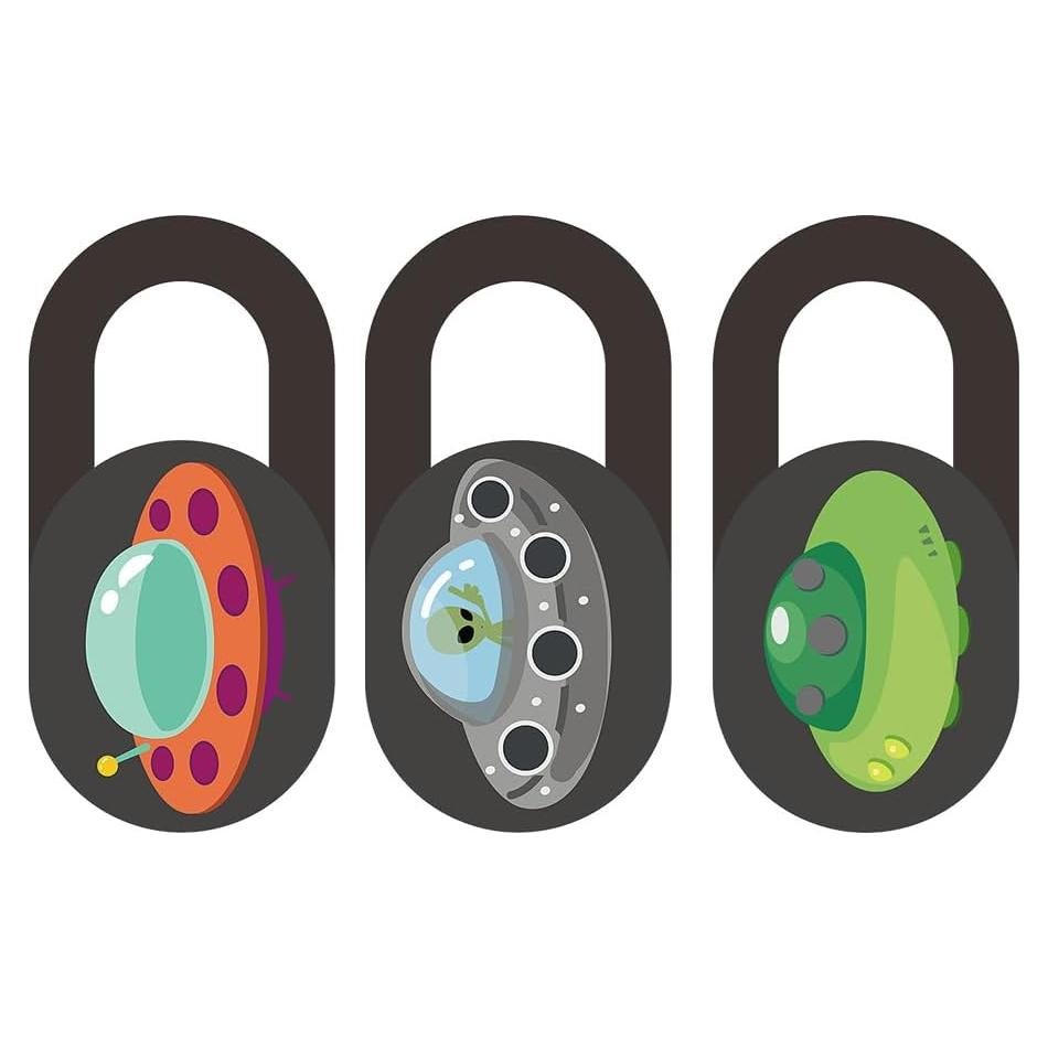 Cubierta de Webcam Deslizante Artibetter Set de 3pcs Creativa