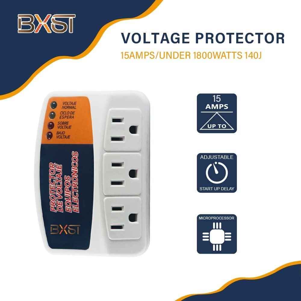 Protector de Sobretensión BXST V008 15A 1800W 140J