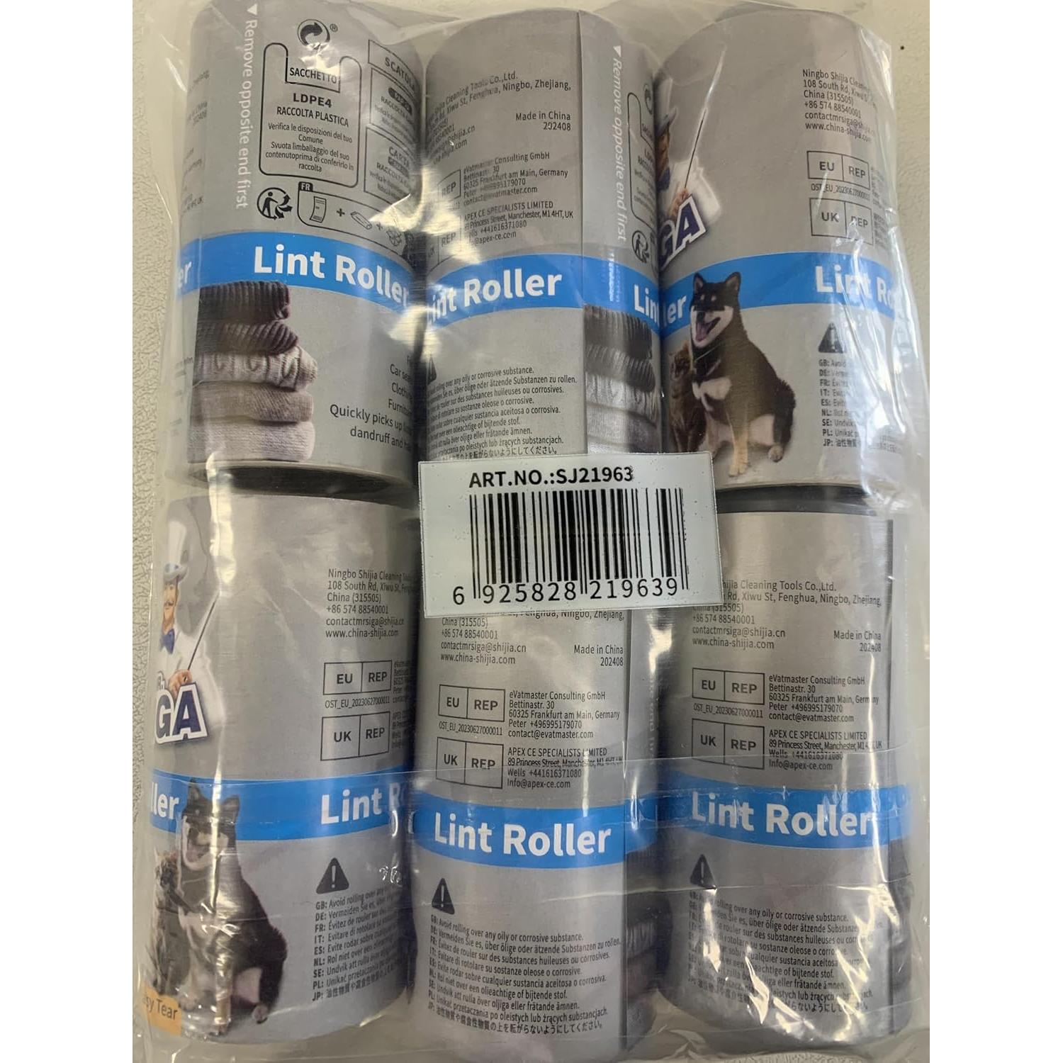 Rodillo Adhesivo MR.SIGA 540 Hojas Extra Pegajosas para Mascotas