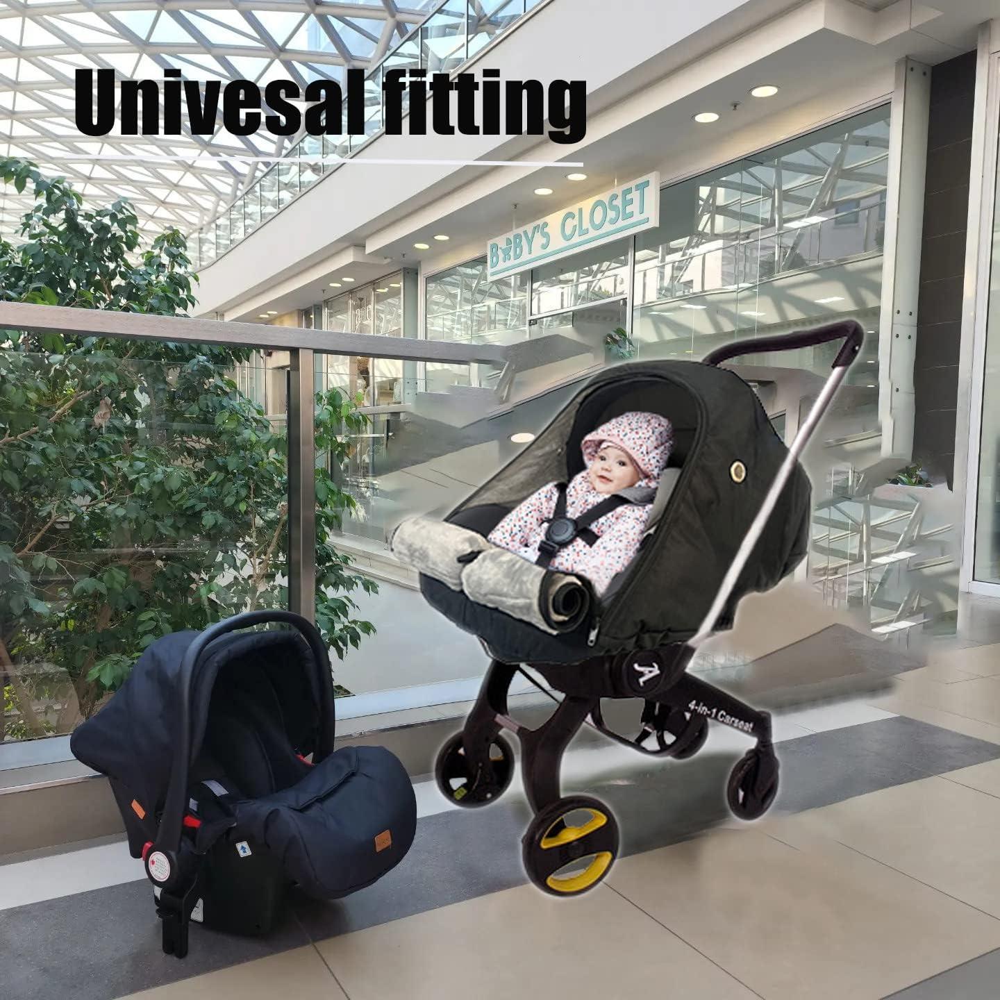 Funda para Asiento de Auto ZERTAO Invierno Bebés Negra