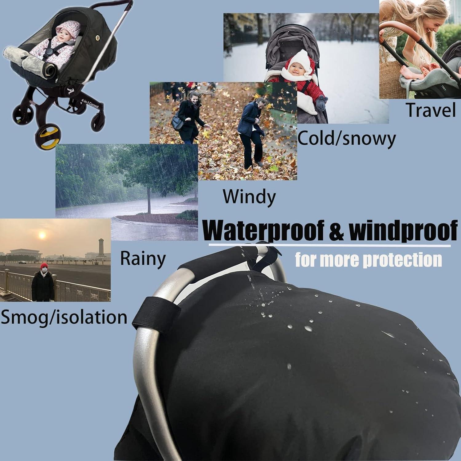 Funda para Asiento de Auto ZERTAO Invierno Bebés Negra