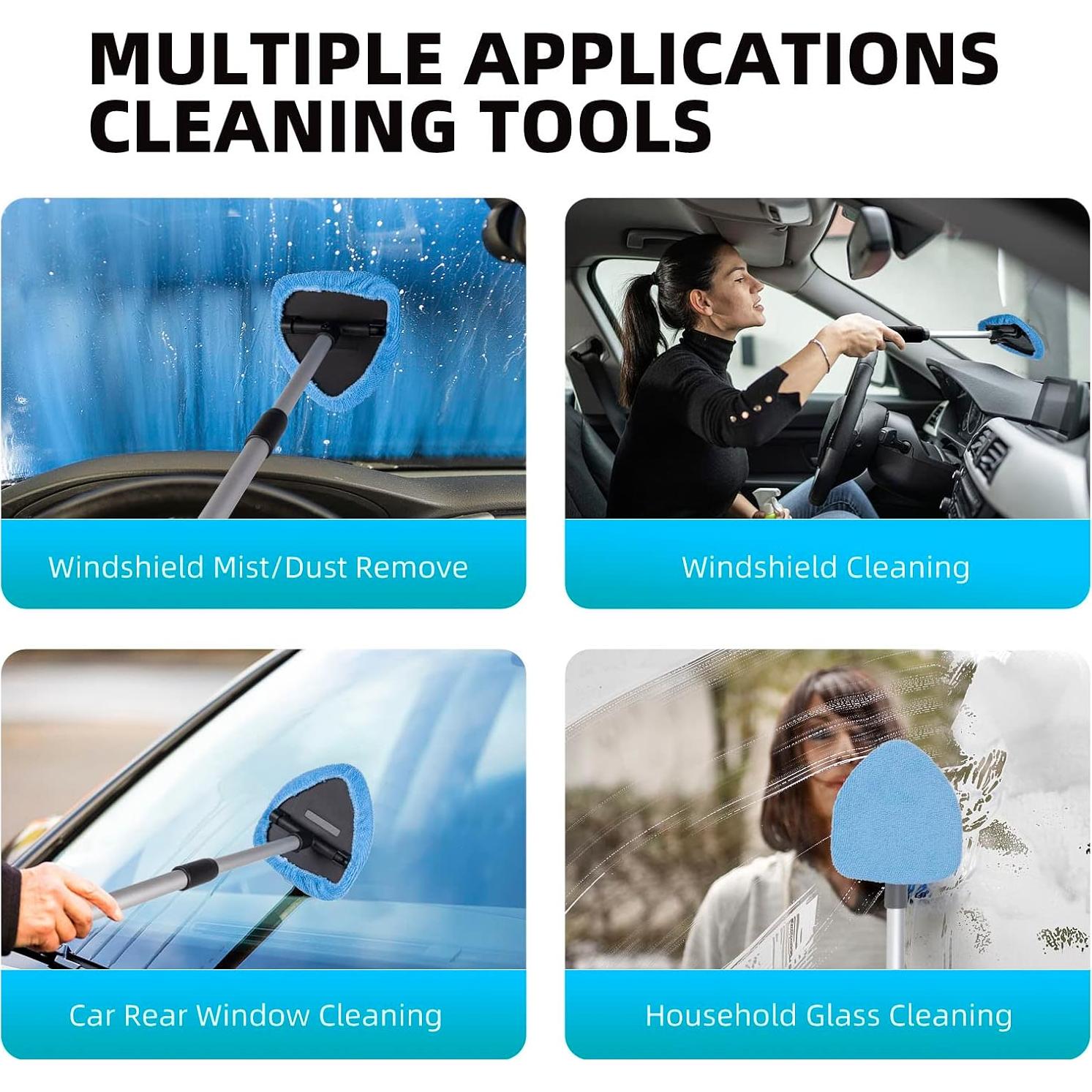 Limpiador de Parabrisas Interior Deuvuo con 6 Paños y 2 Botellas