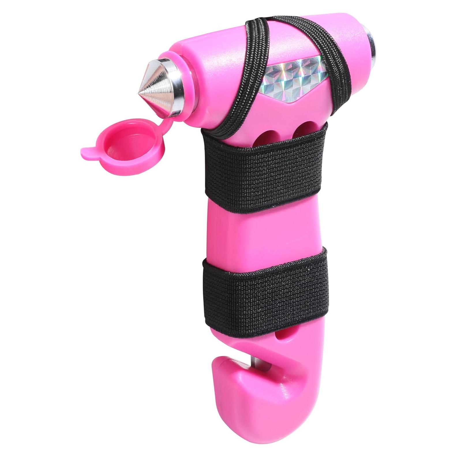 Martillo de Seguridad para Automóvil Zlirfy 3 en 1 Rosa