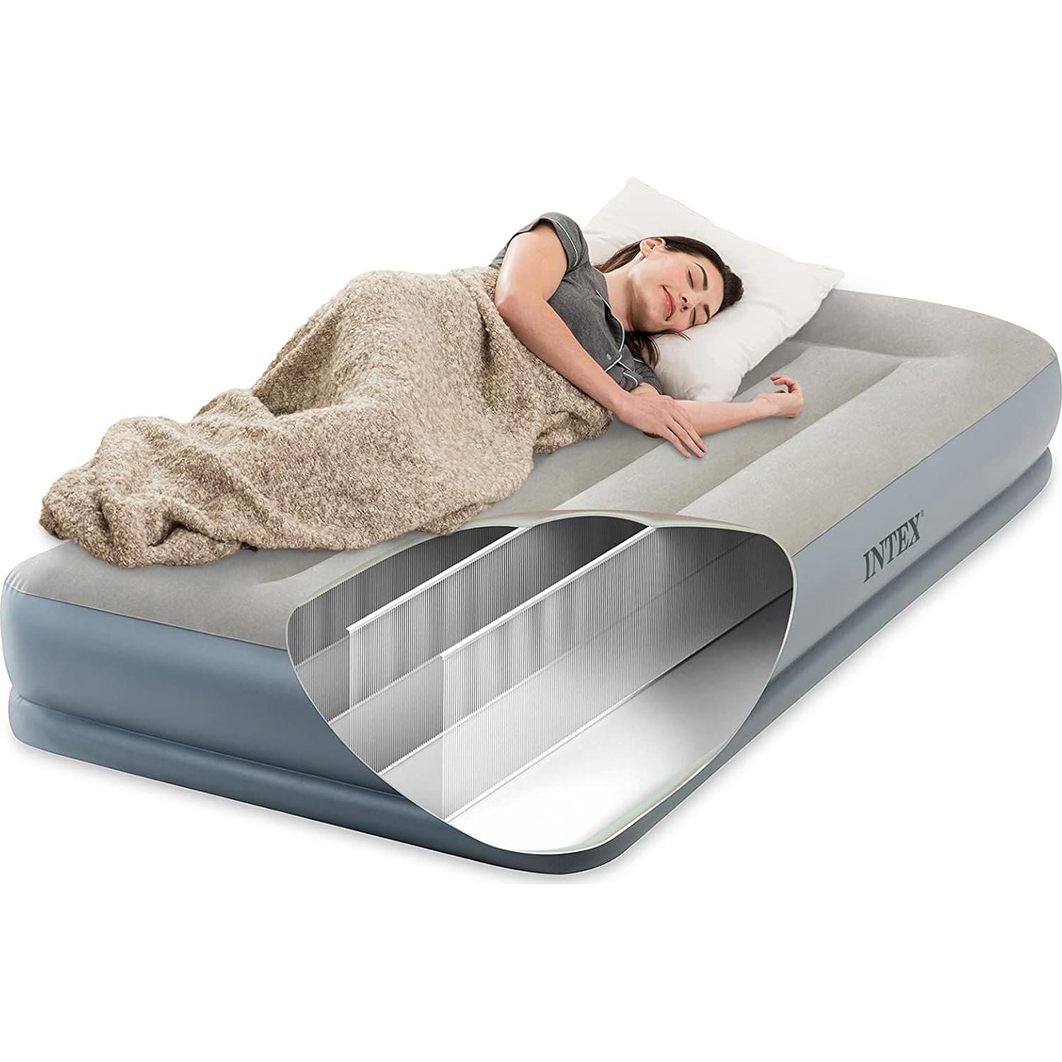 Colchón de Aire Intex Dura-Beam Individual 12" con Bomba