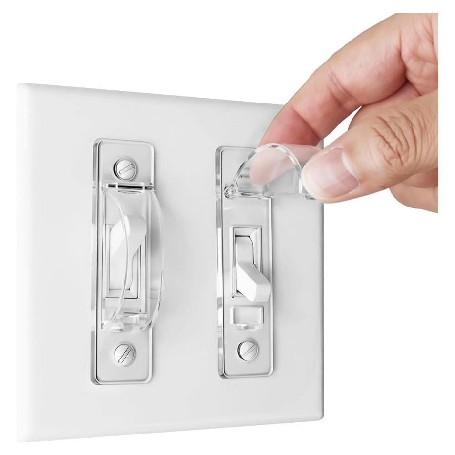 Cubierta de Interruptor de Luz ILIVABLE Transparente 1 Paquete