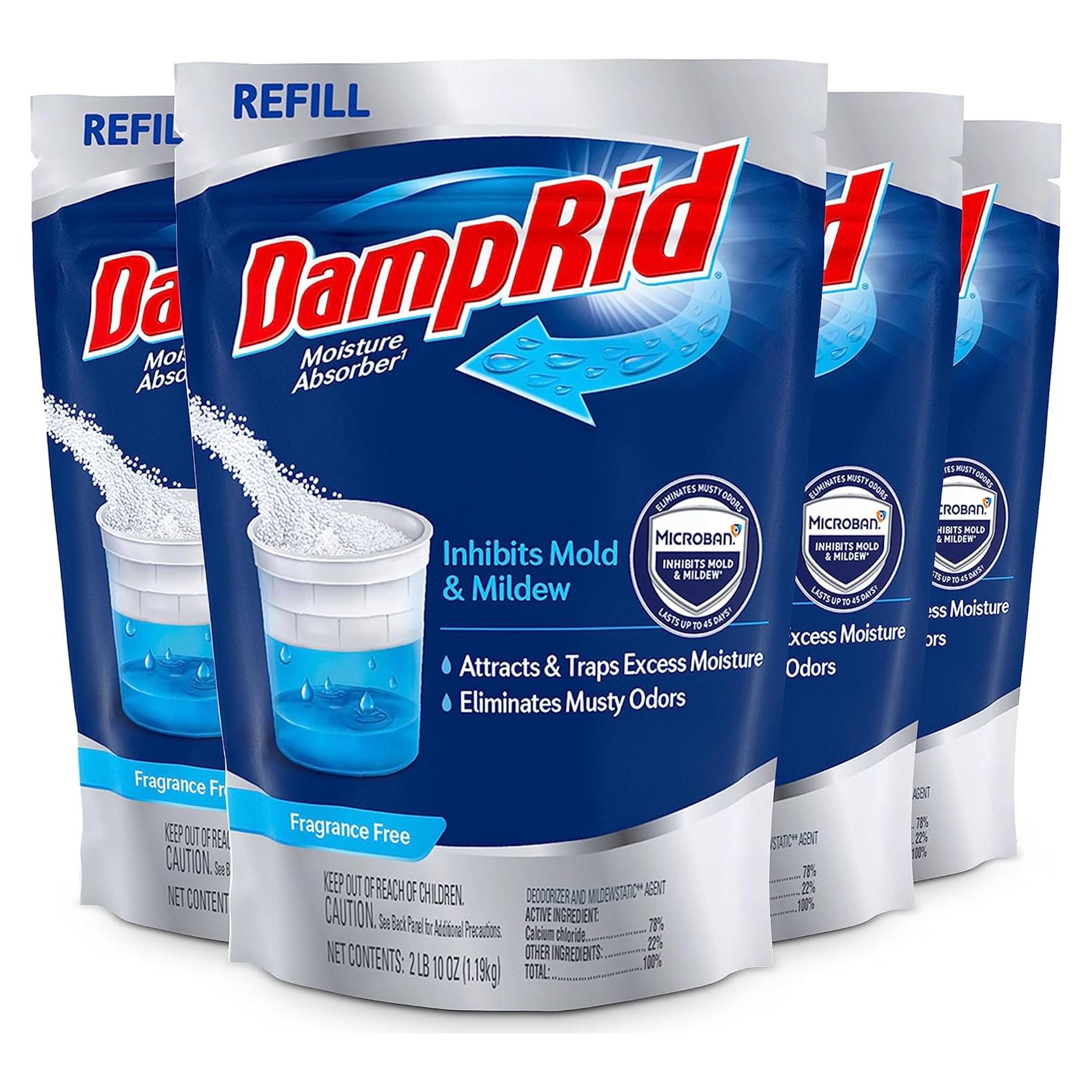 Bolsa de Recarga DampRid 1.19 kg, 4-Pack - Absorbentes de Humedad