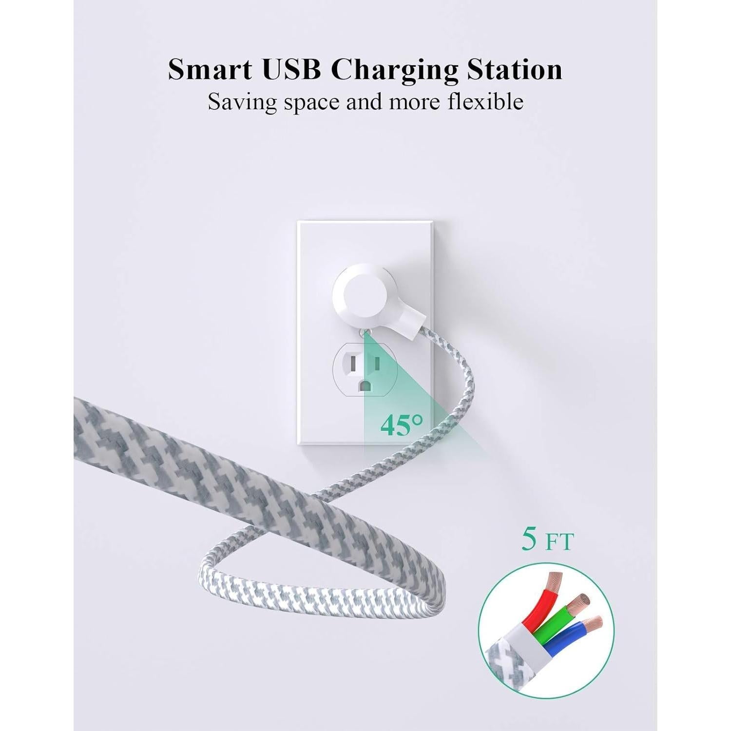 Regleta de Energía Mifaso 1.5m con 6 Salidas y 4 USB