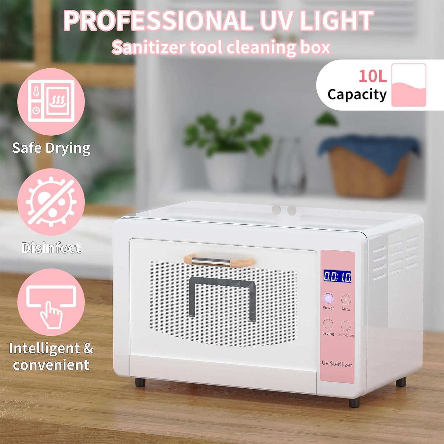 Esterilizador de Herramientas de Uñas Yofuly 10L Rosa