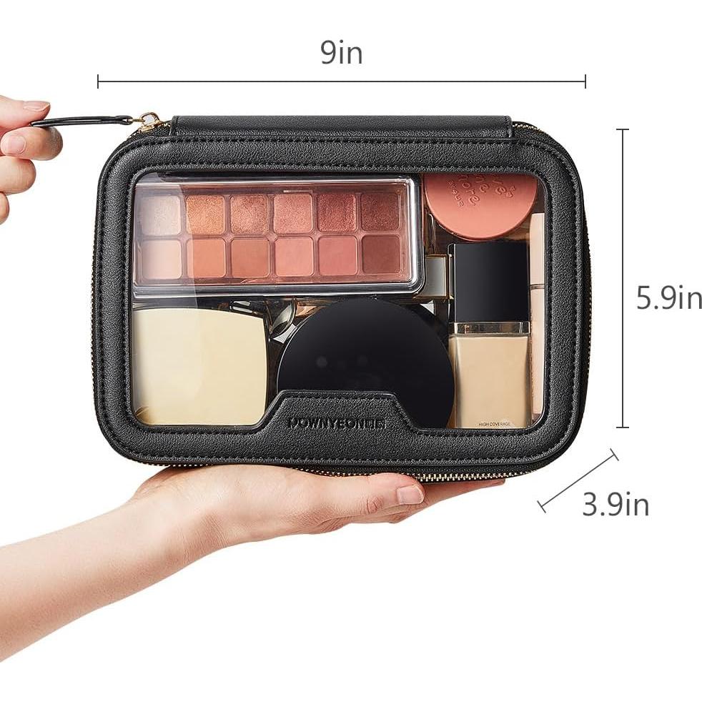 Estuche de Maquillaje Transparente ROWNYEON 22.86x9.91cm