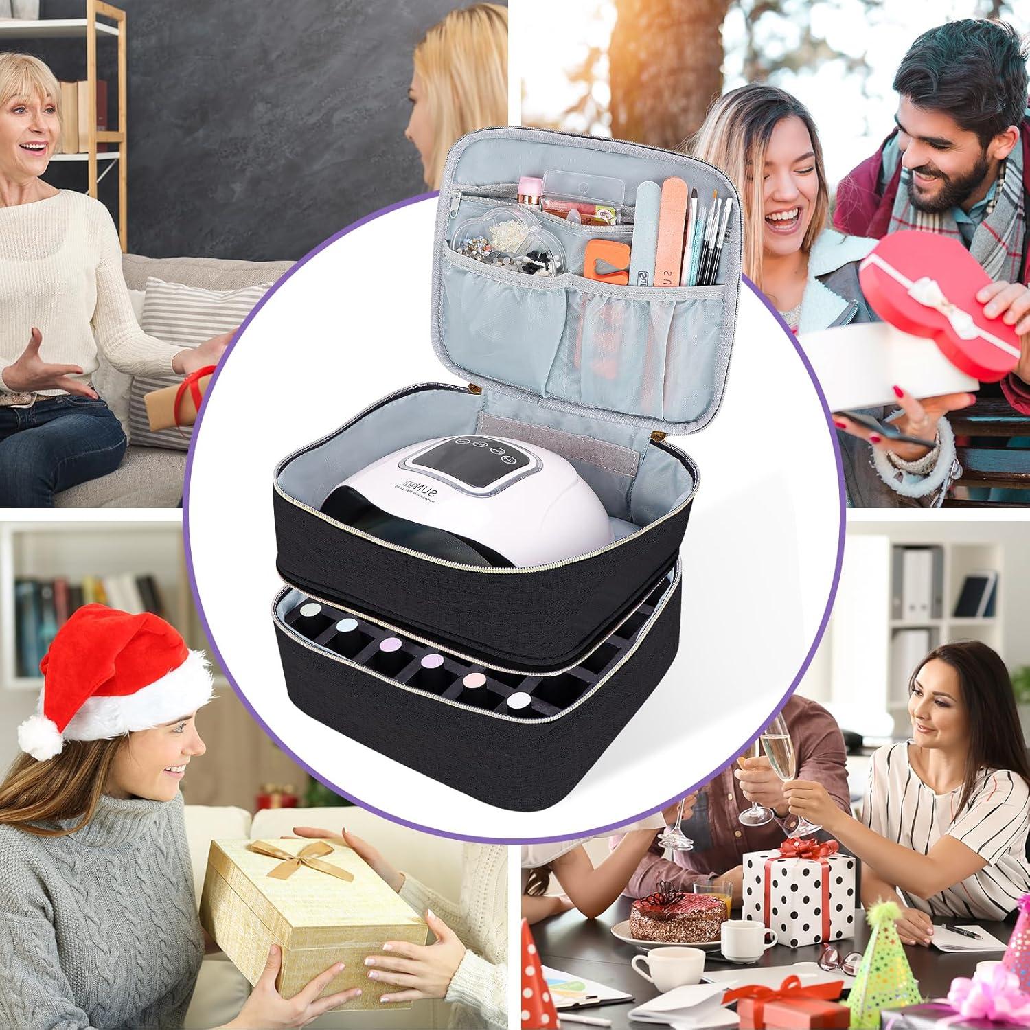 Organizador de Esmalte de Uñas ALSLEA 30 Compartimentos Negro