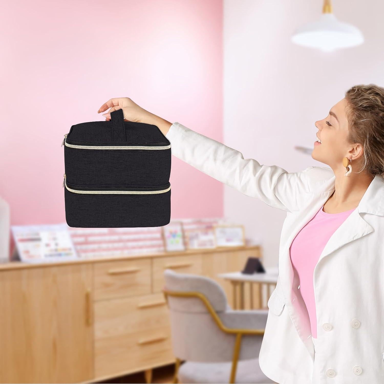 Organizador de Esmalte de Uñas ALSLEA 30 Compartimentos Negro