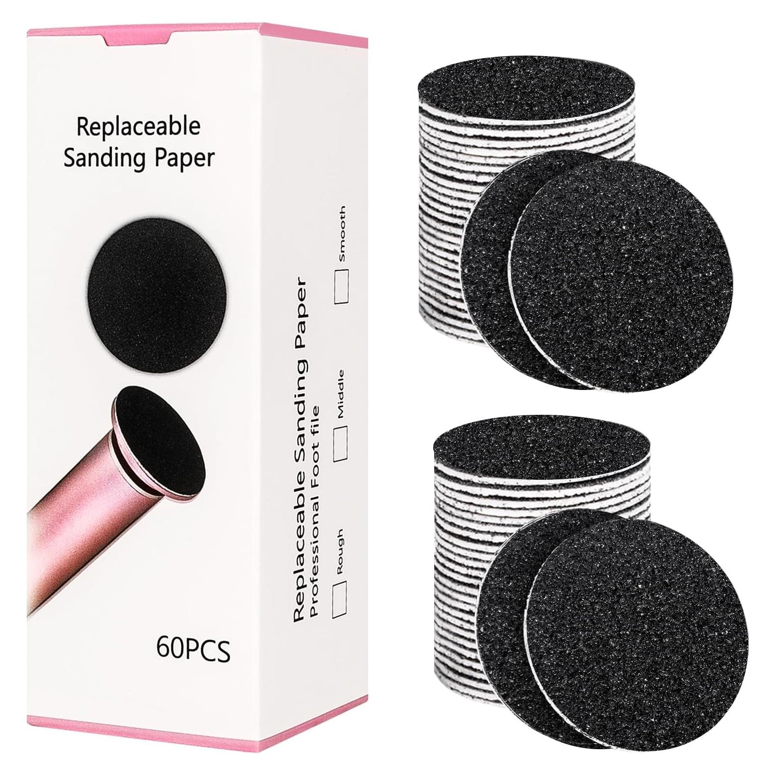 Discos de Lija para Pedicura Krofaue 60 Pcs 60 Granos