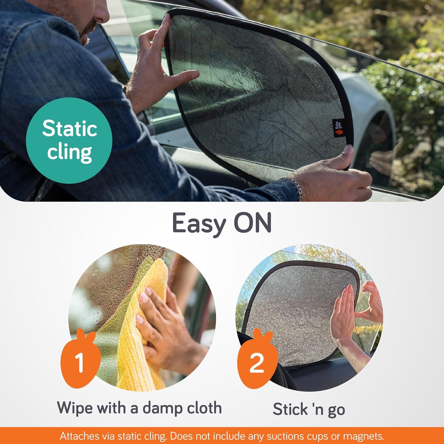 Sombrillas para Ventanas de Auto Baby Uma - 48x30 cm, UPF 50+