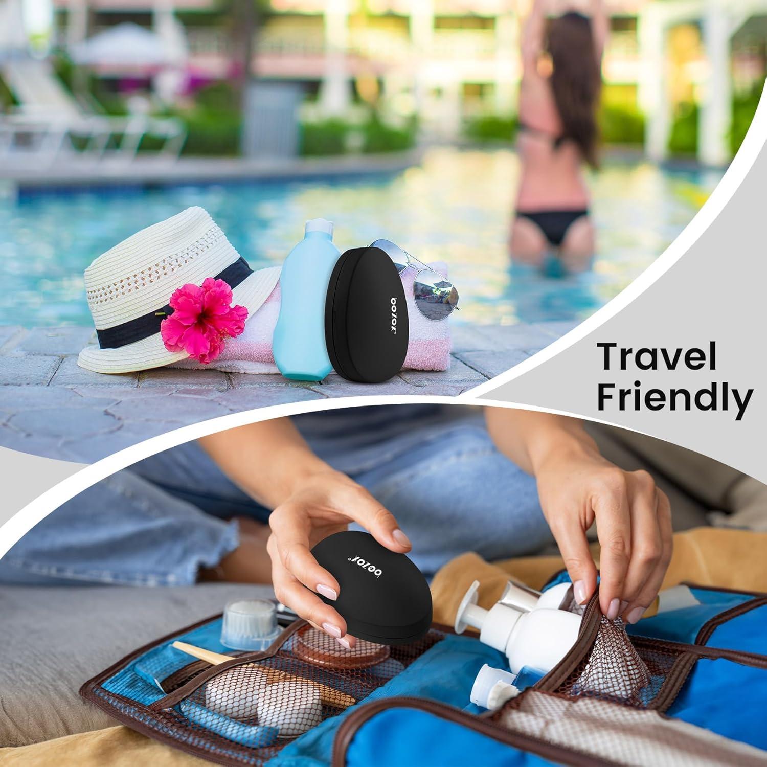 Lima de Pedicura de Vidrio BEZOX Nano - Exfoliante para Pies Negro