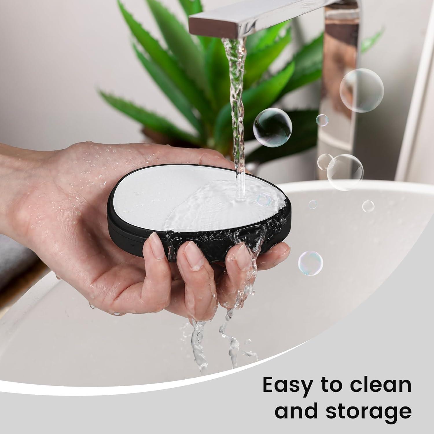 Lima de Pedicura de Vidrio BEZOX Nano - Exfoliante para Pies Negro