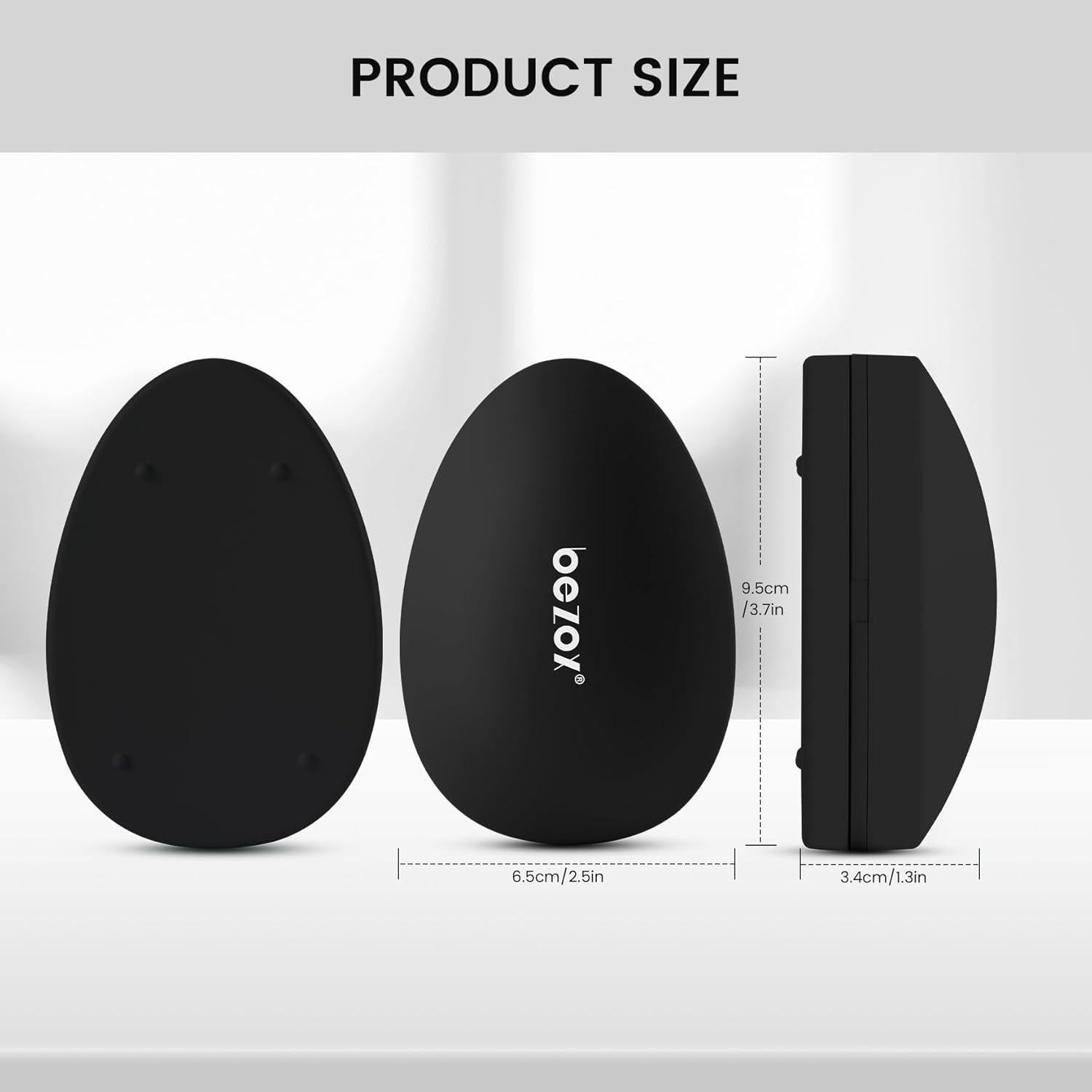 Lima de Pedicura de Vidrio BEZOX Nano - Exfoliante para Pies Negro