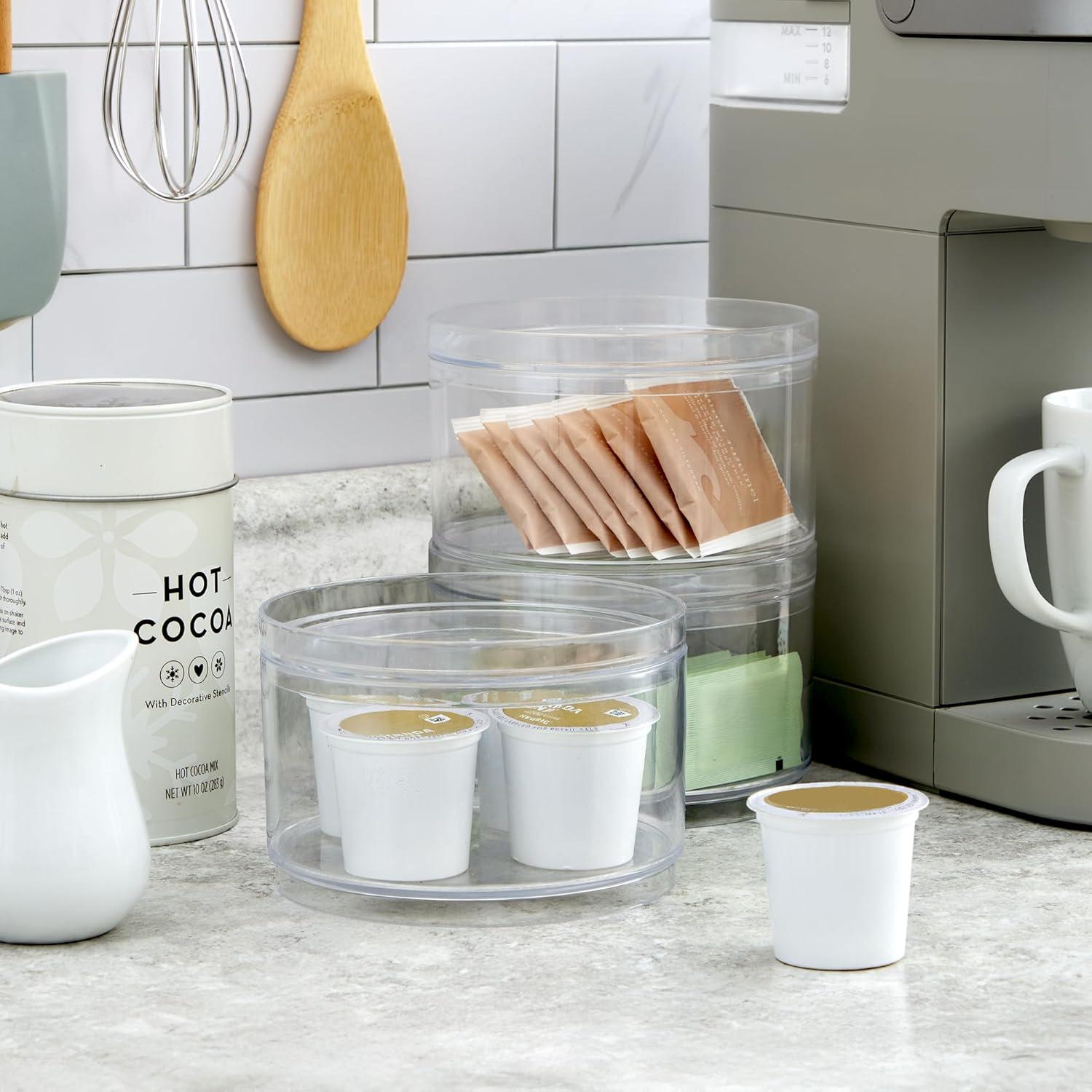 STORi Contenedores Apilables Redondos 3 Piezas 12.7 cm